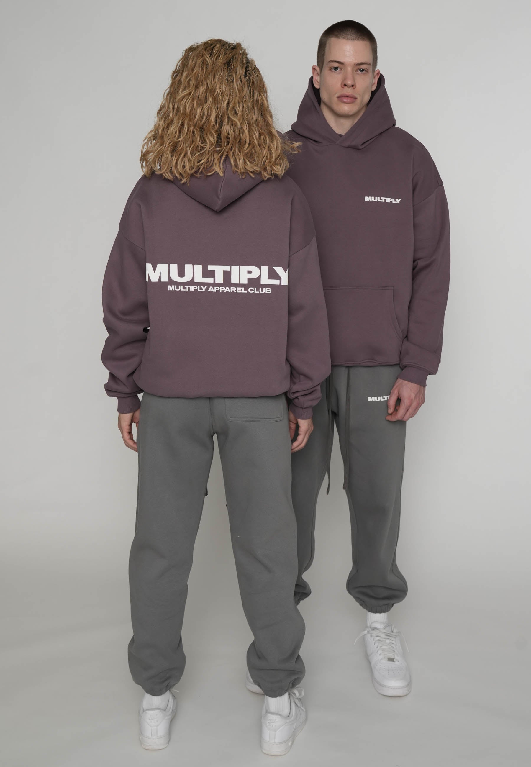 Oversize Hoodie MULTIPLY Black Plum
