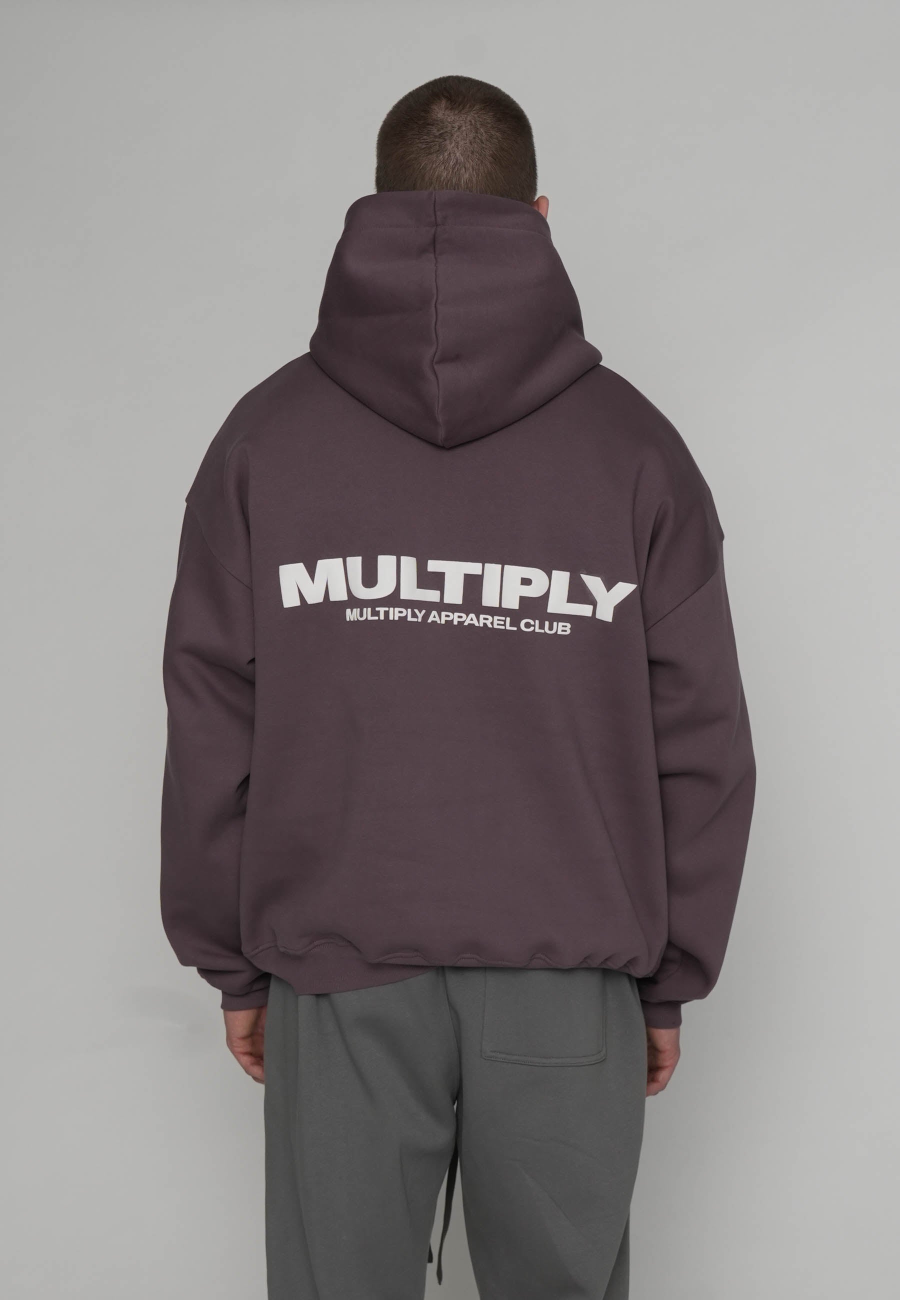 Oversize Hoodie MULTIPLY Black Plum