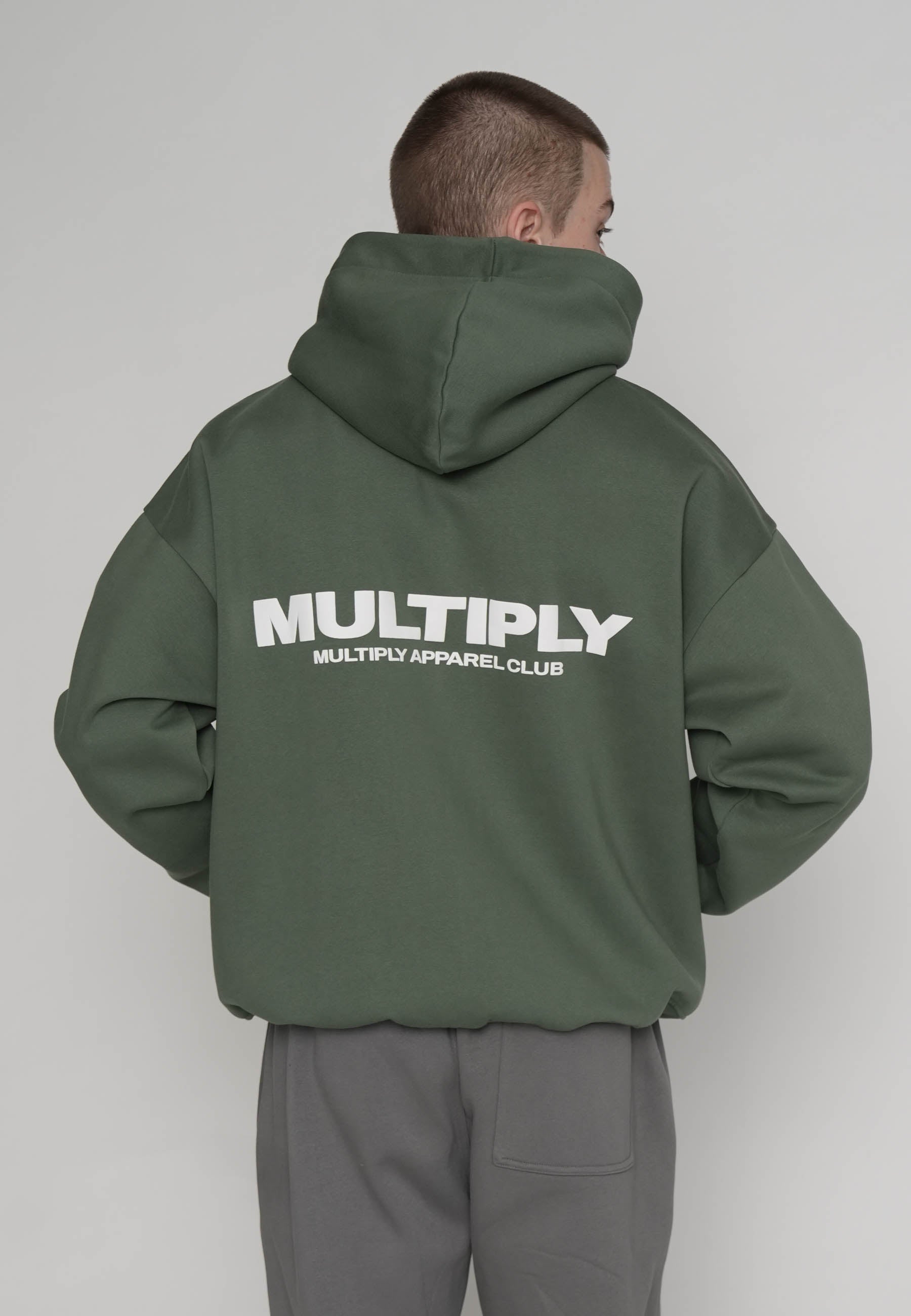 Oversize Zip Hoodie MULTIPLY Duck Green