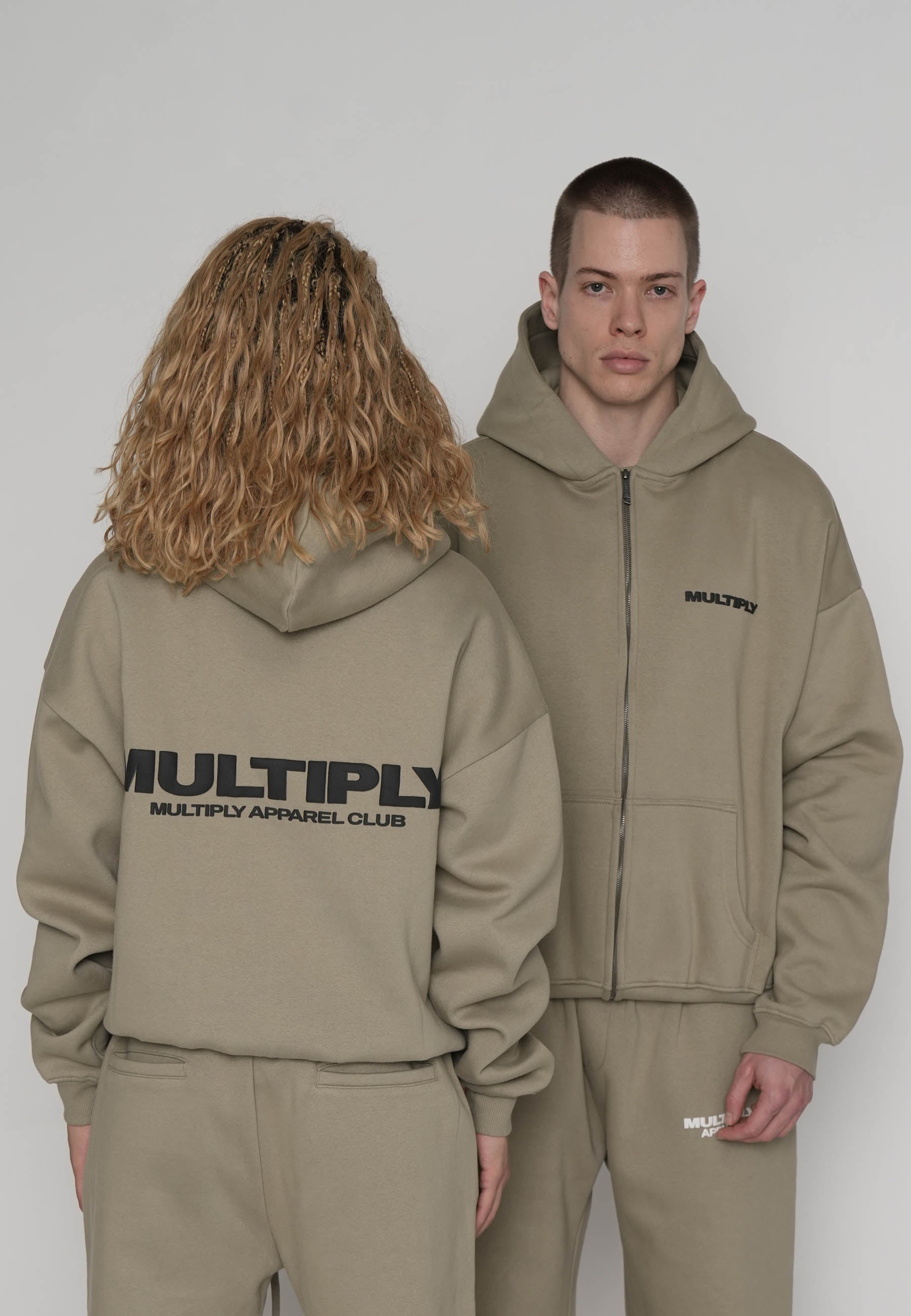 Oversize Zip Hoodie MULTIPLY Laurel Oak