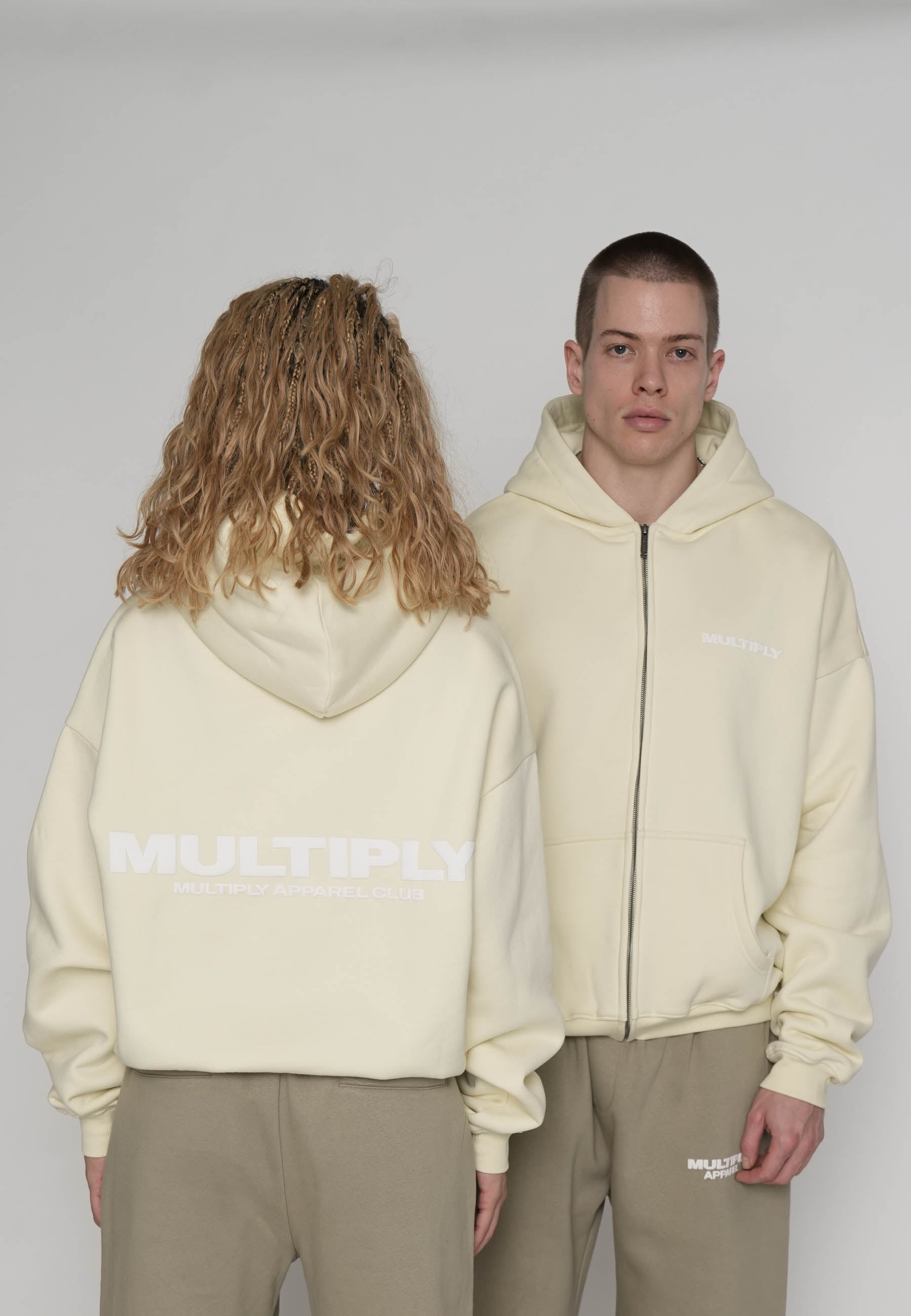 Oversize Zip Hoodie MULTIPLY Pear Sorbet