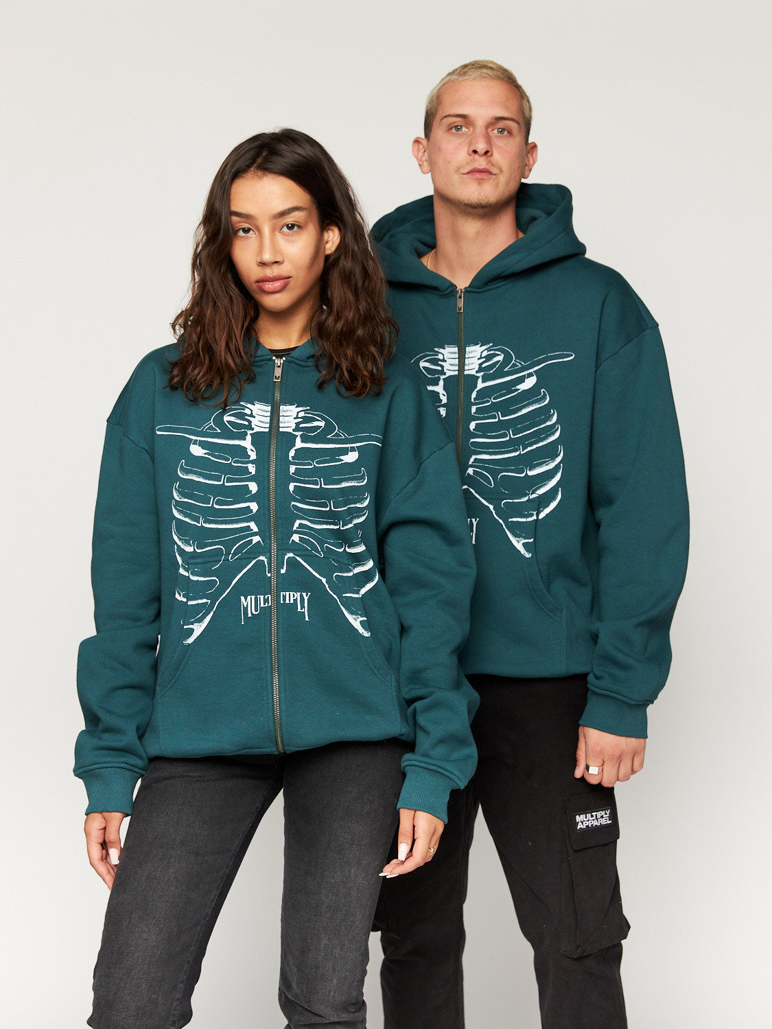 Oversized Zip Hoodie THORAX June Bug