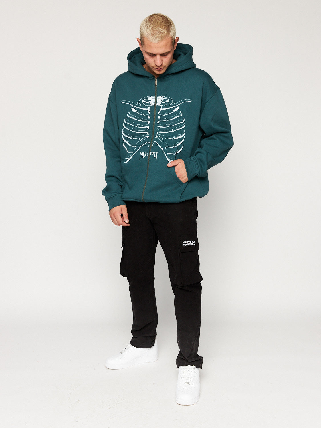 Oversized Zip Hoodie THORAX June Bug