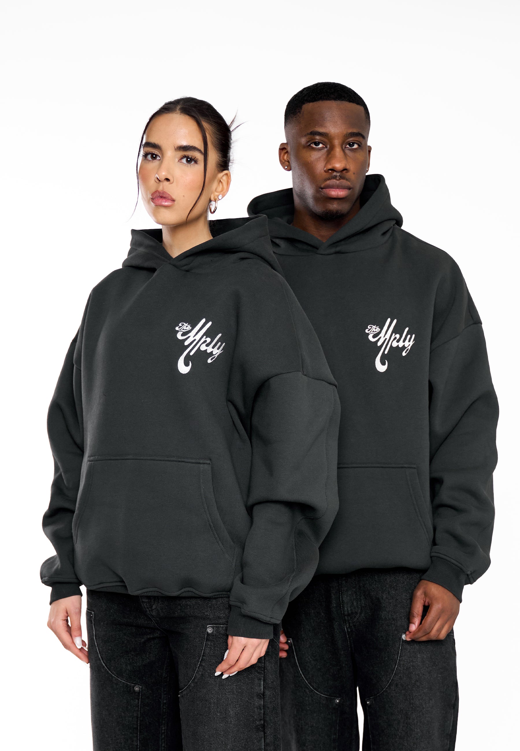 Oversize Hoodie THE MPLY Black Soda Washed