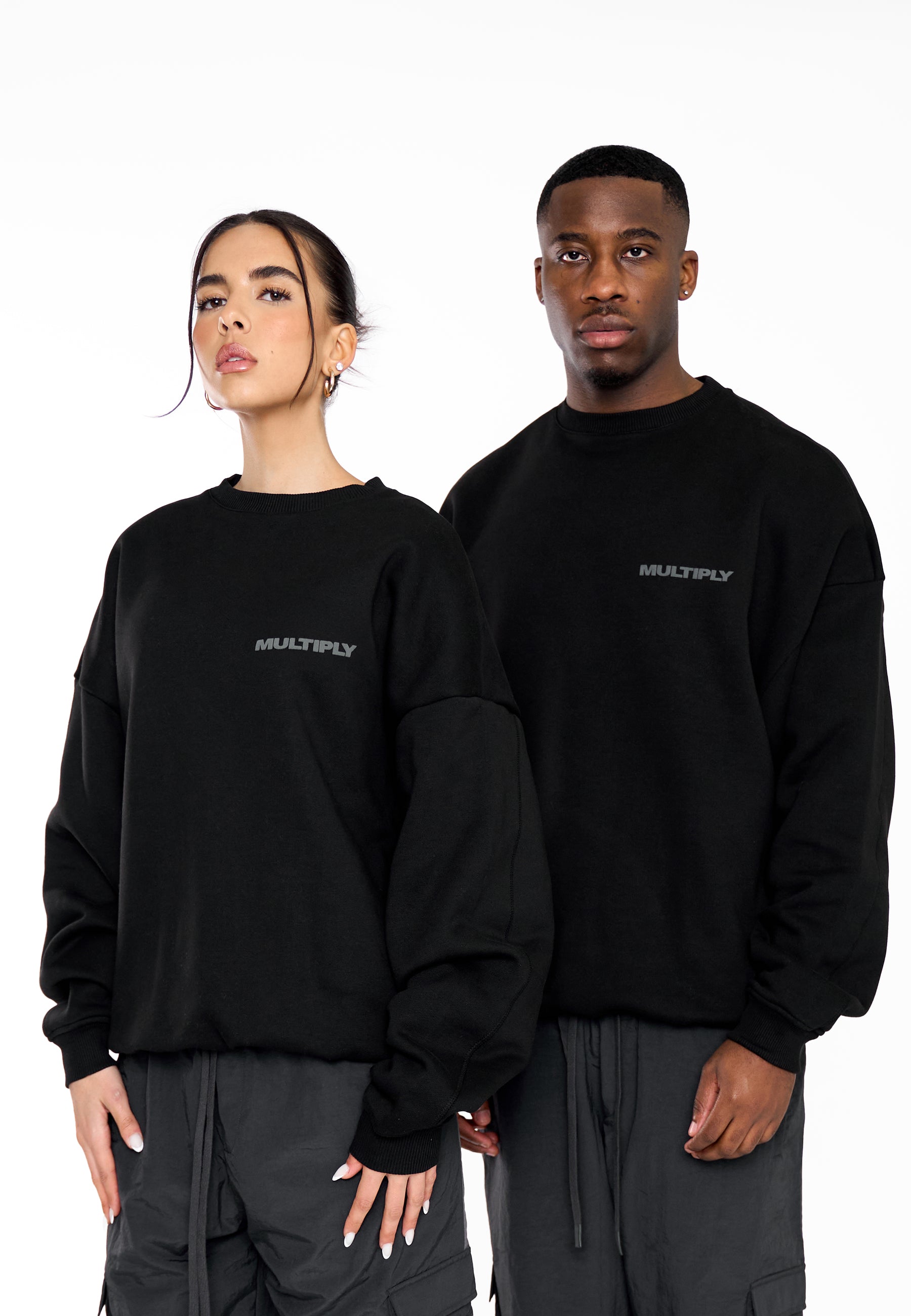 Oversize Sweatshirt MULTIPLY 2 Black