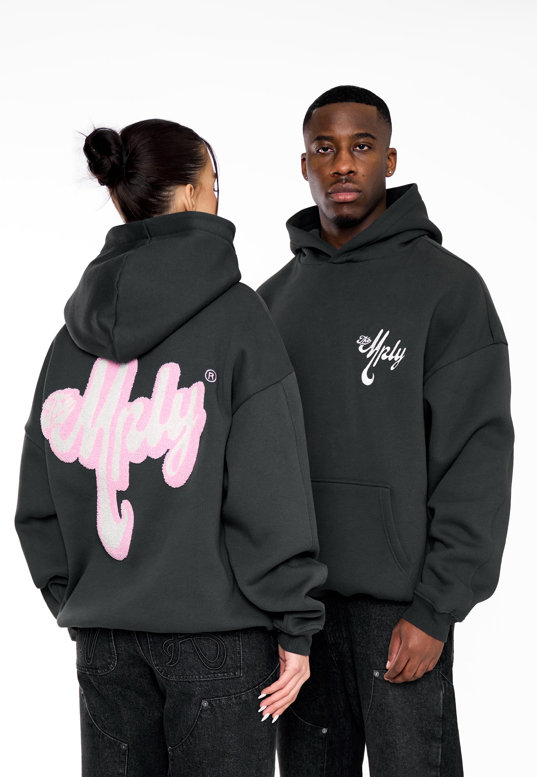 Oversize Hoodie THE MPLY Black Soda Washed