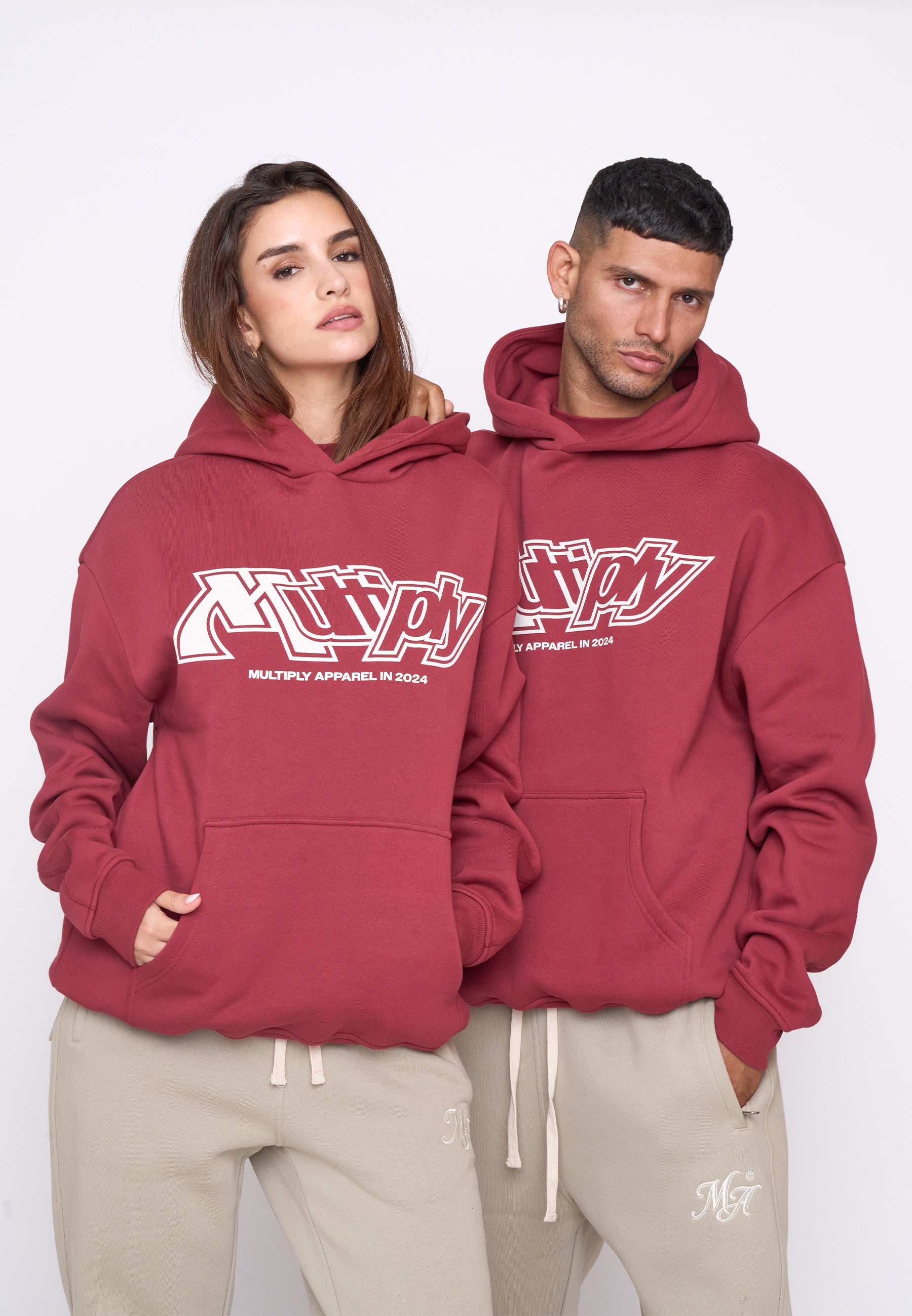 Oversize Hoodie RANK Ruby Wine