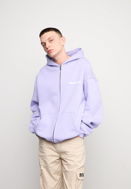 Oversize zip hoodie MULTIPLY Lavender