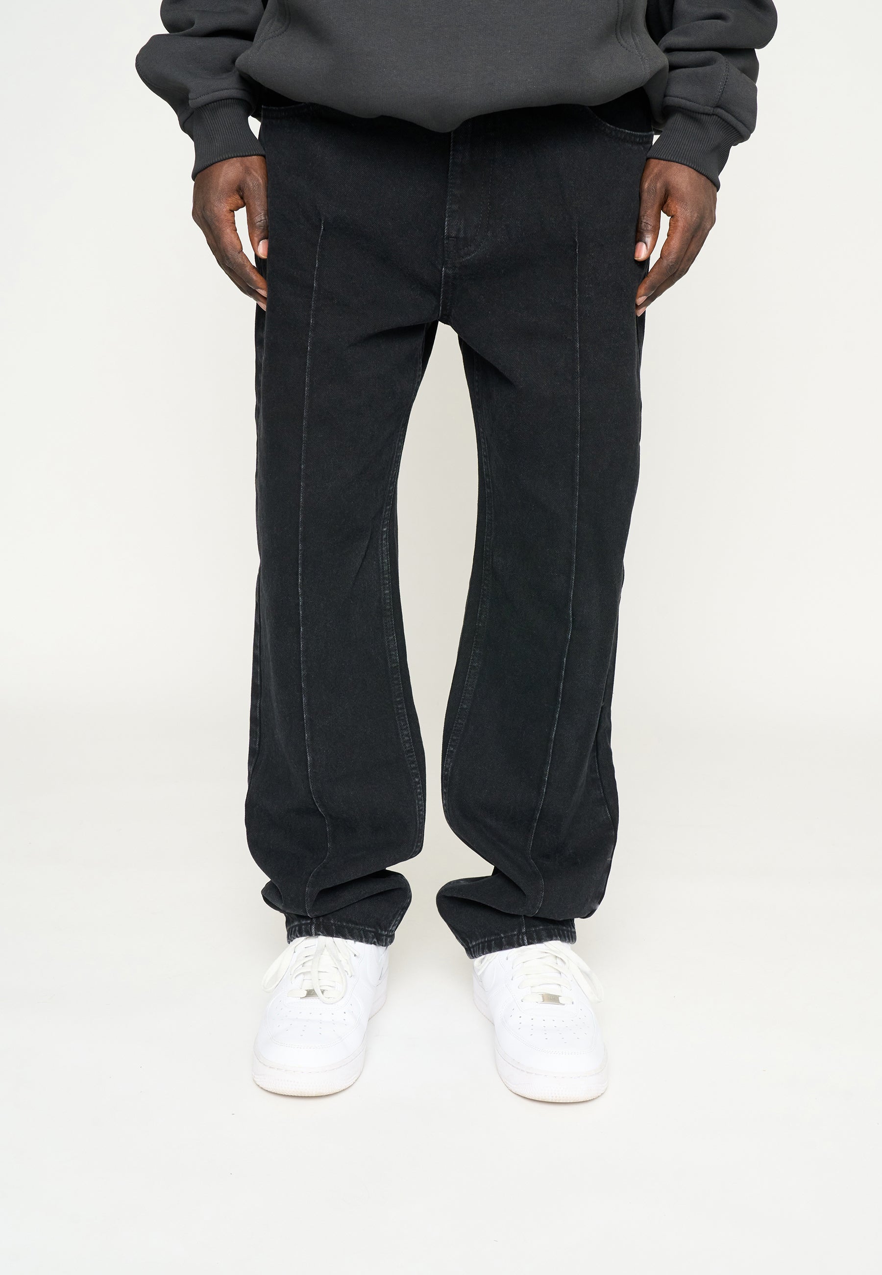 Multiply Pleated Denim Black