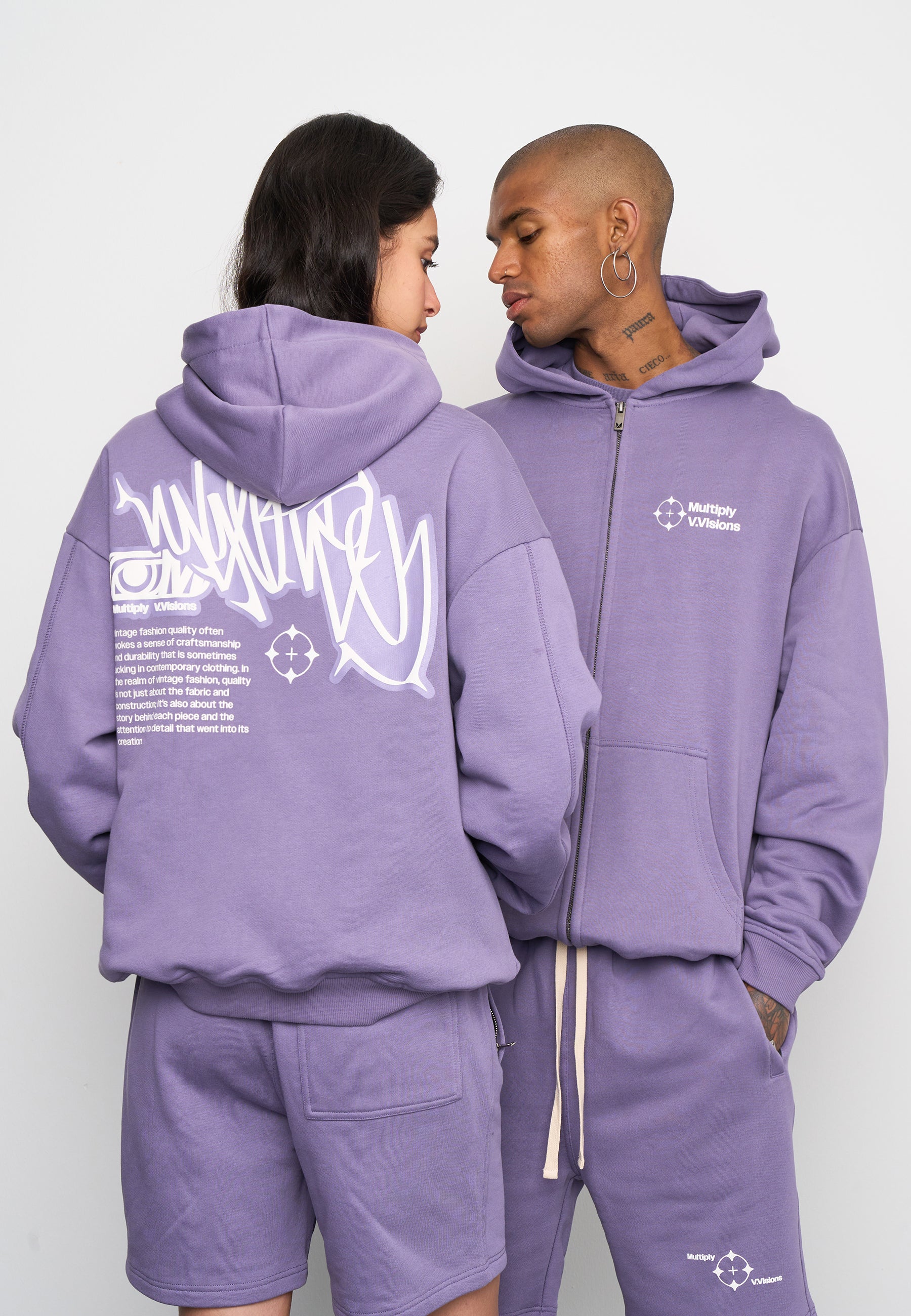 Oversize zip hoodie VISIONARY Cadet