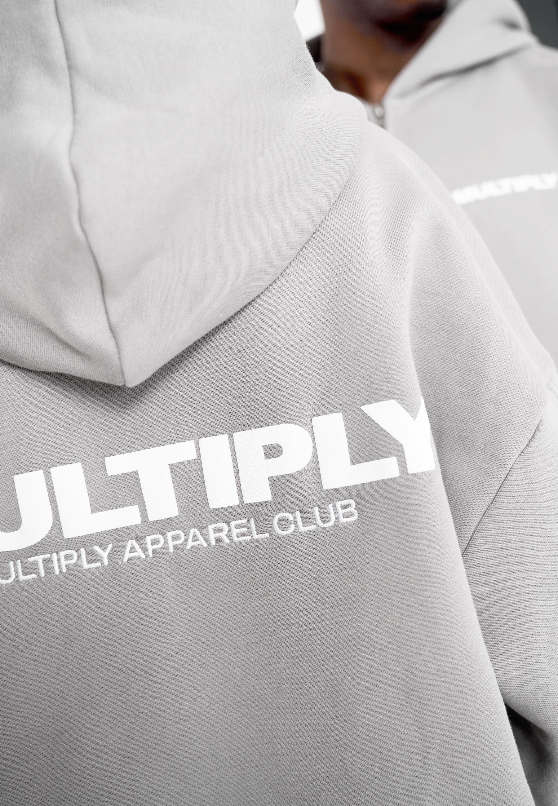 Oversize zip hoodie MULTIPLY Ultimate Grey