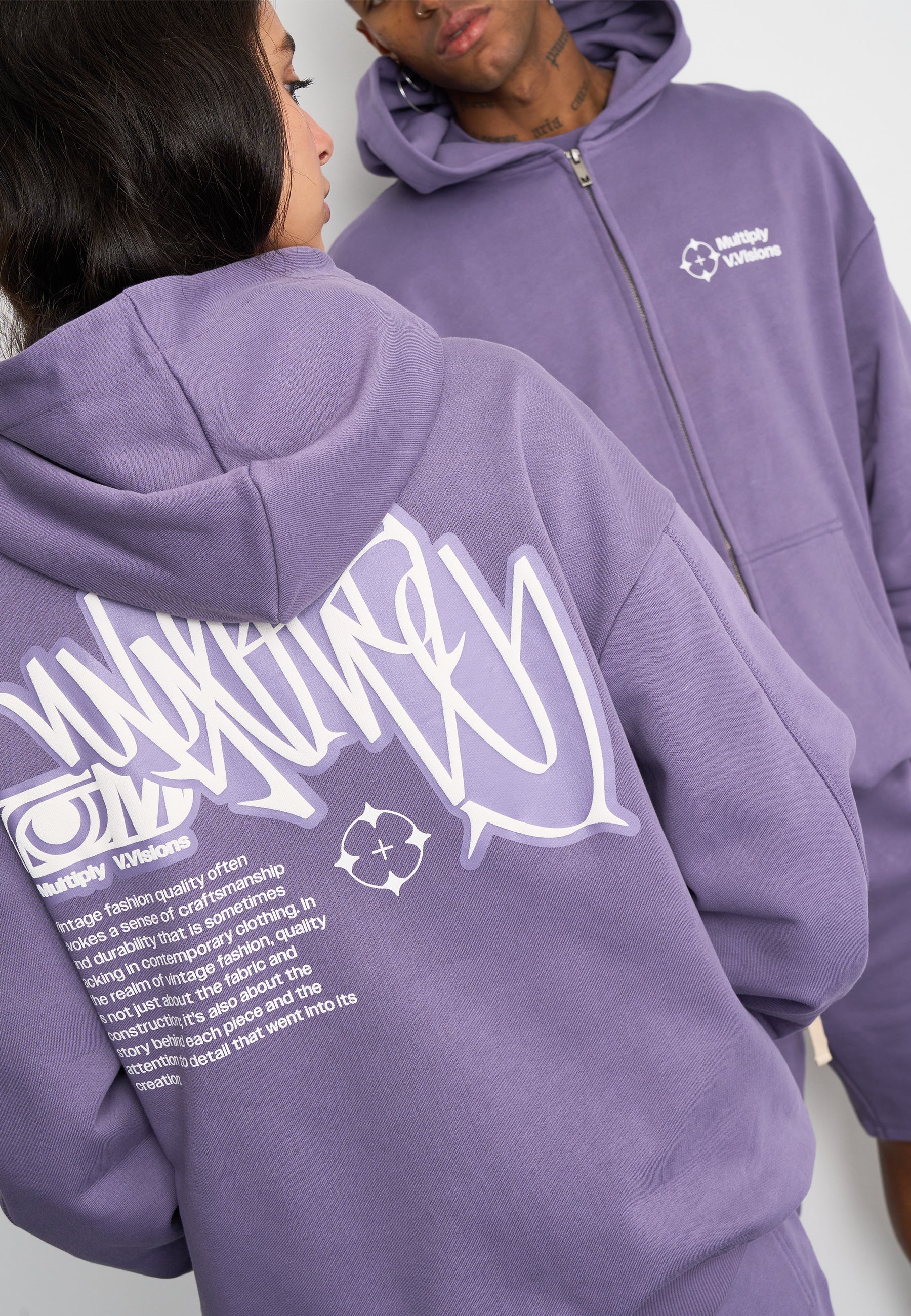 Oversize zip hoodie VISIONARY Cadet