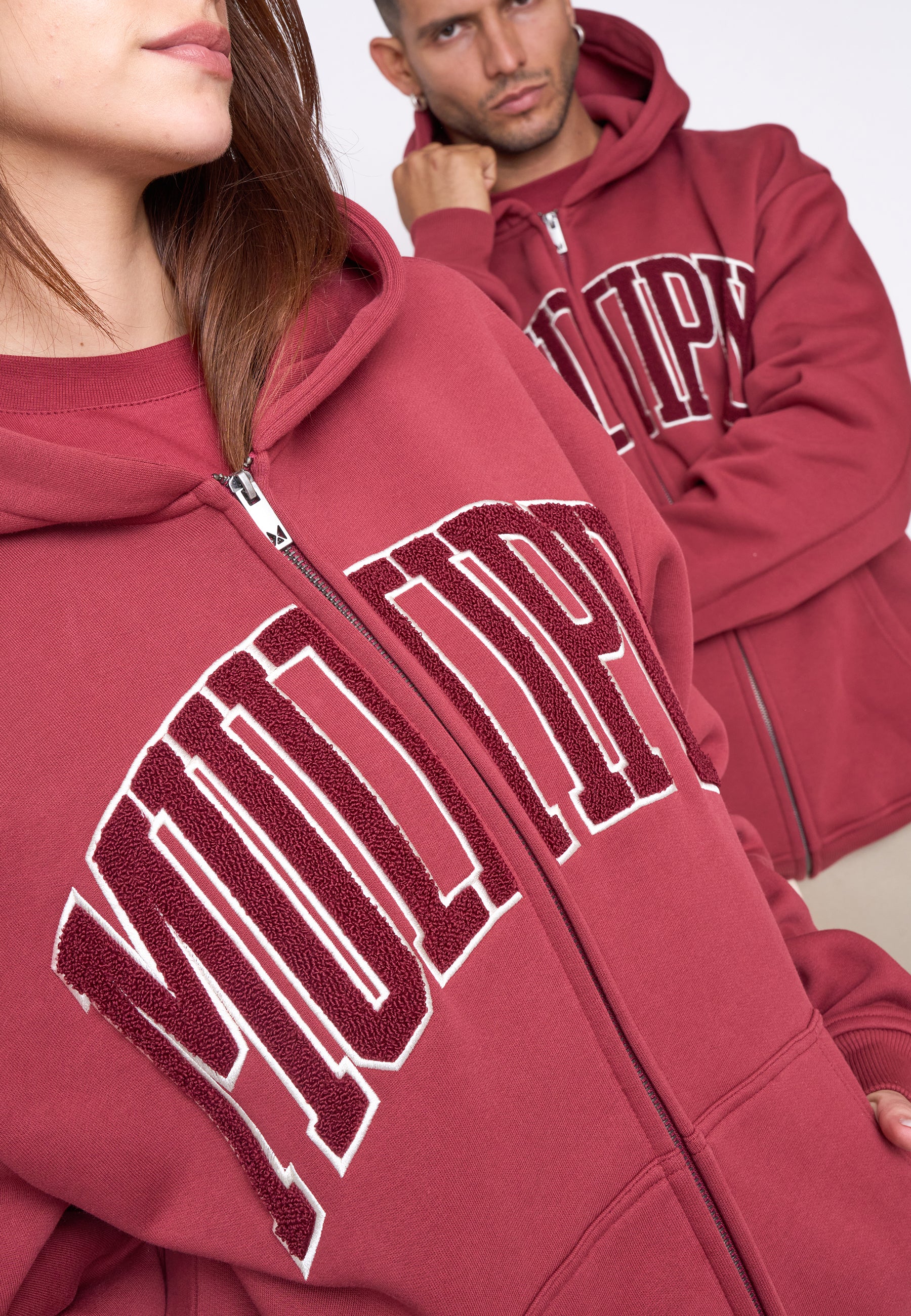 Oversize Zip Hoodie MAJOR Ruby Wine