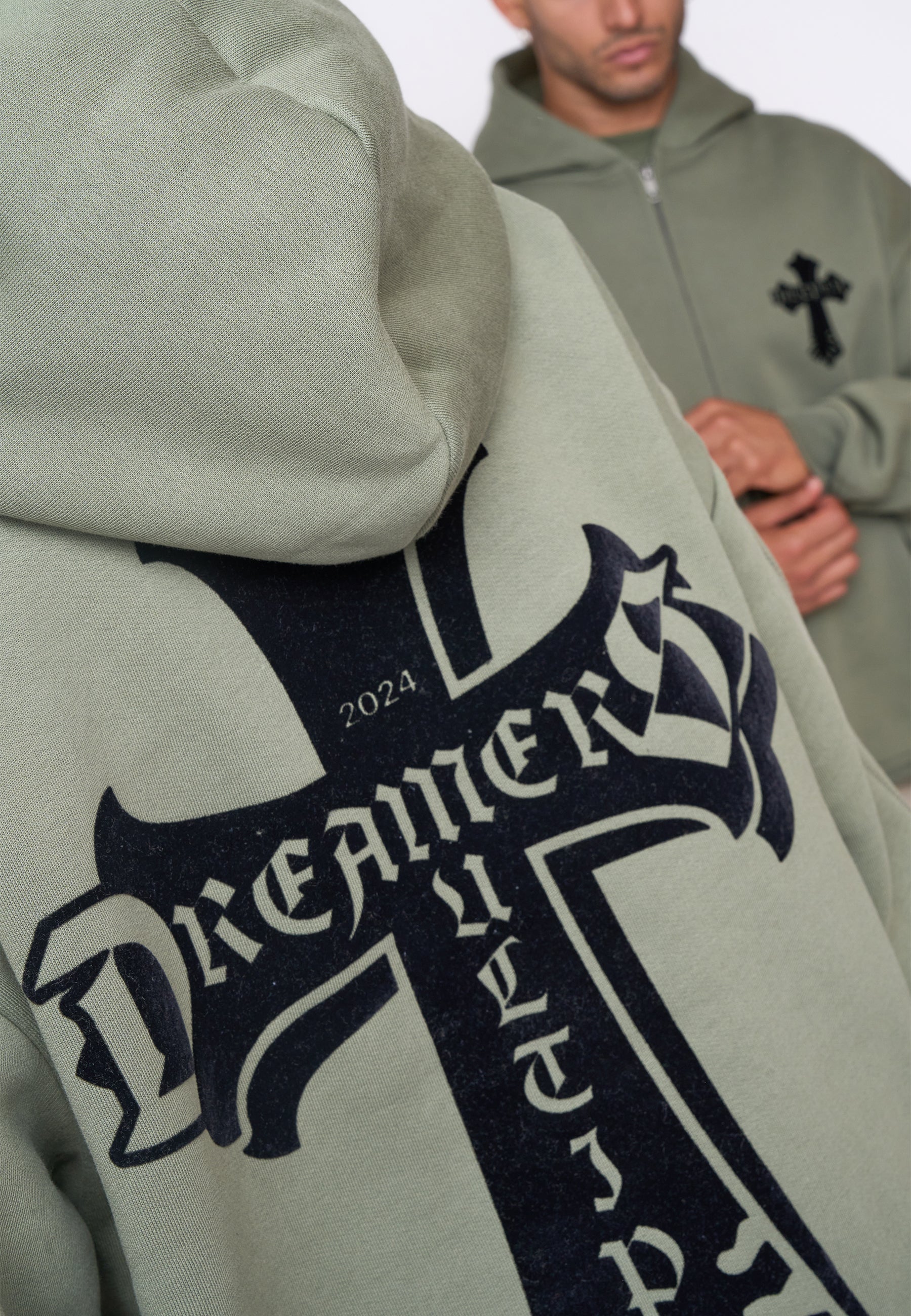 Oversize Zip Hoodie CAVALRY Four Leaf Clover