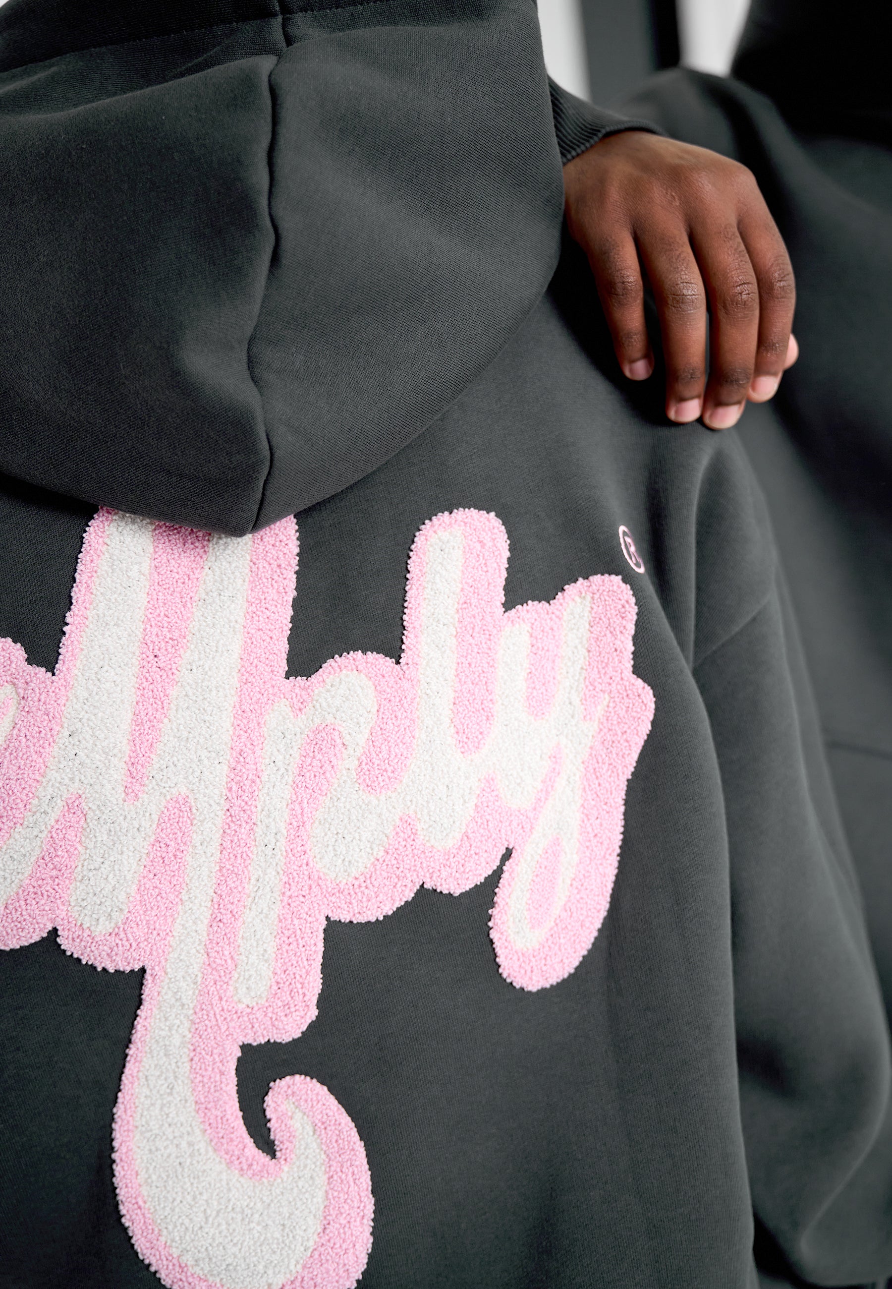 Oversize Hoodie THE MPLY Black Soda Washed