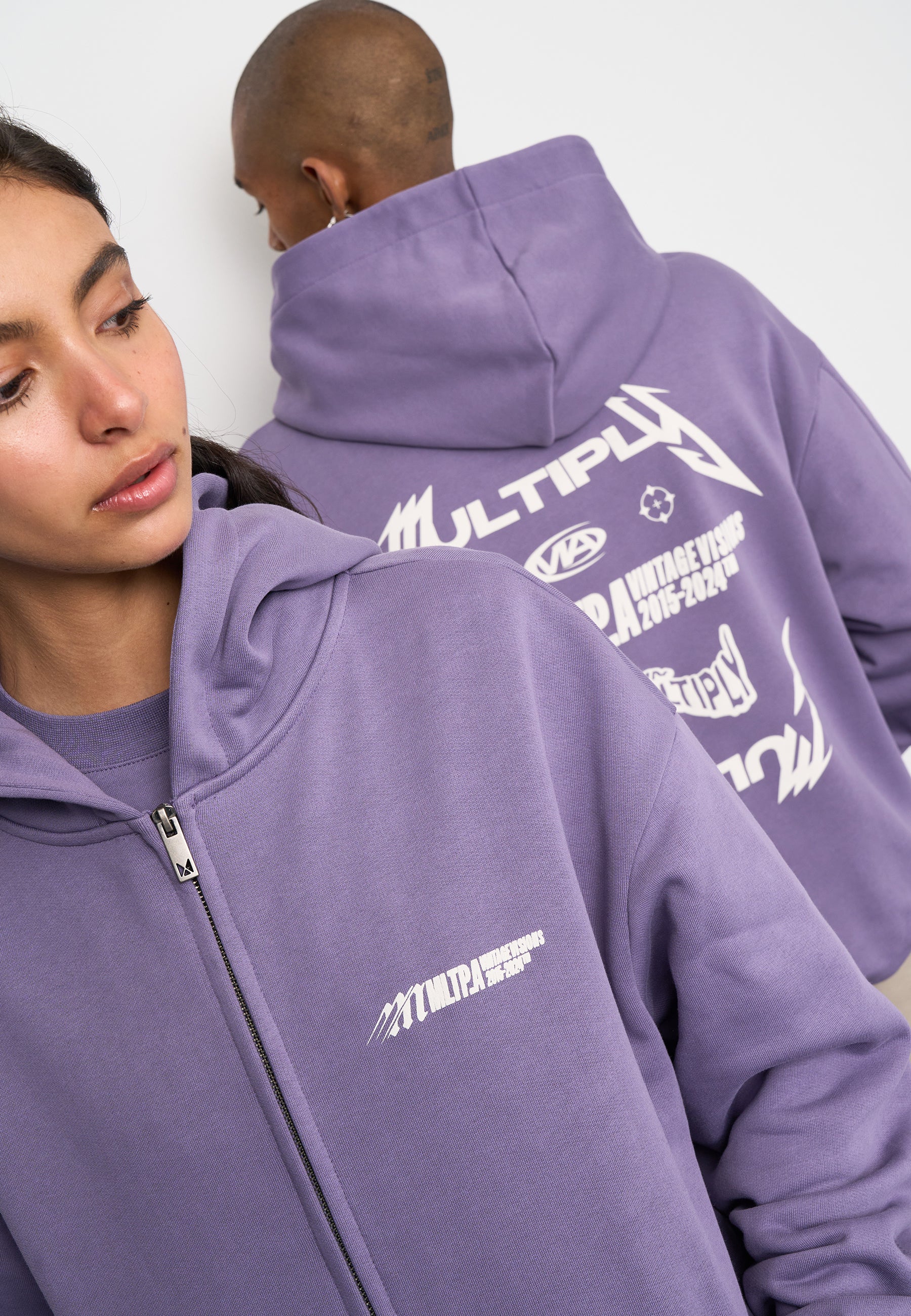 Oversize zip hoodie TEAMWORK Cadet