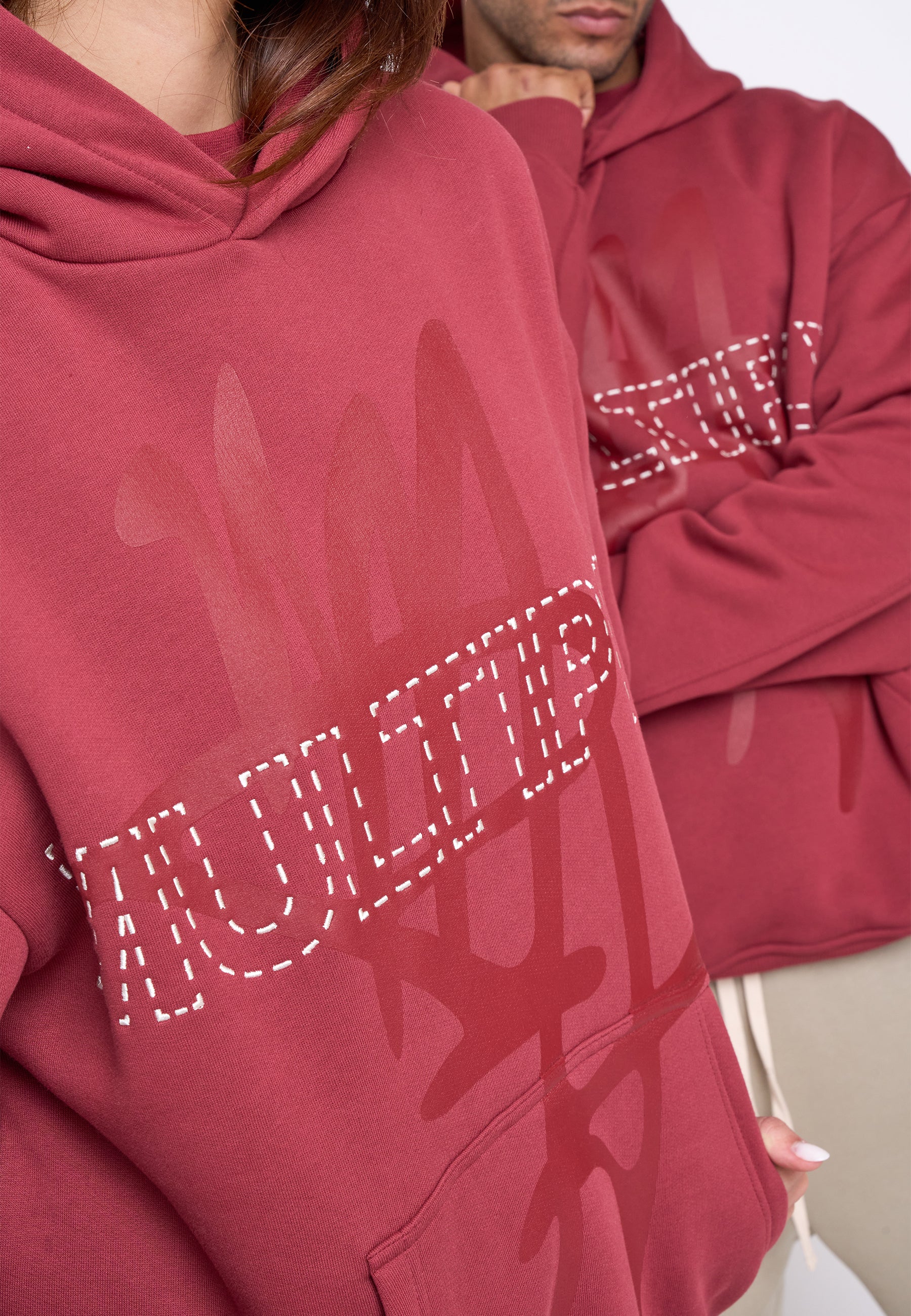 Oversize Hoodie BASE Ruby Wine