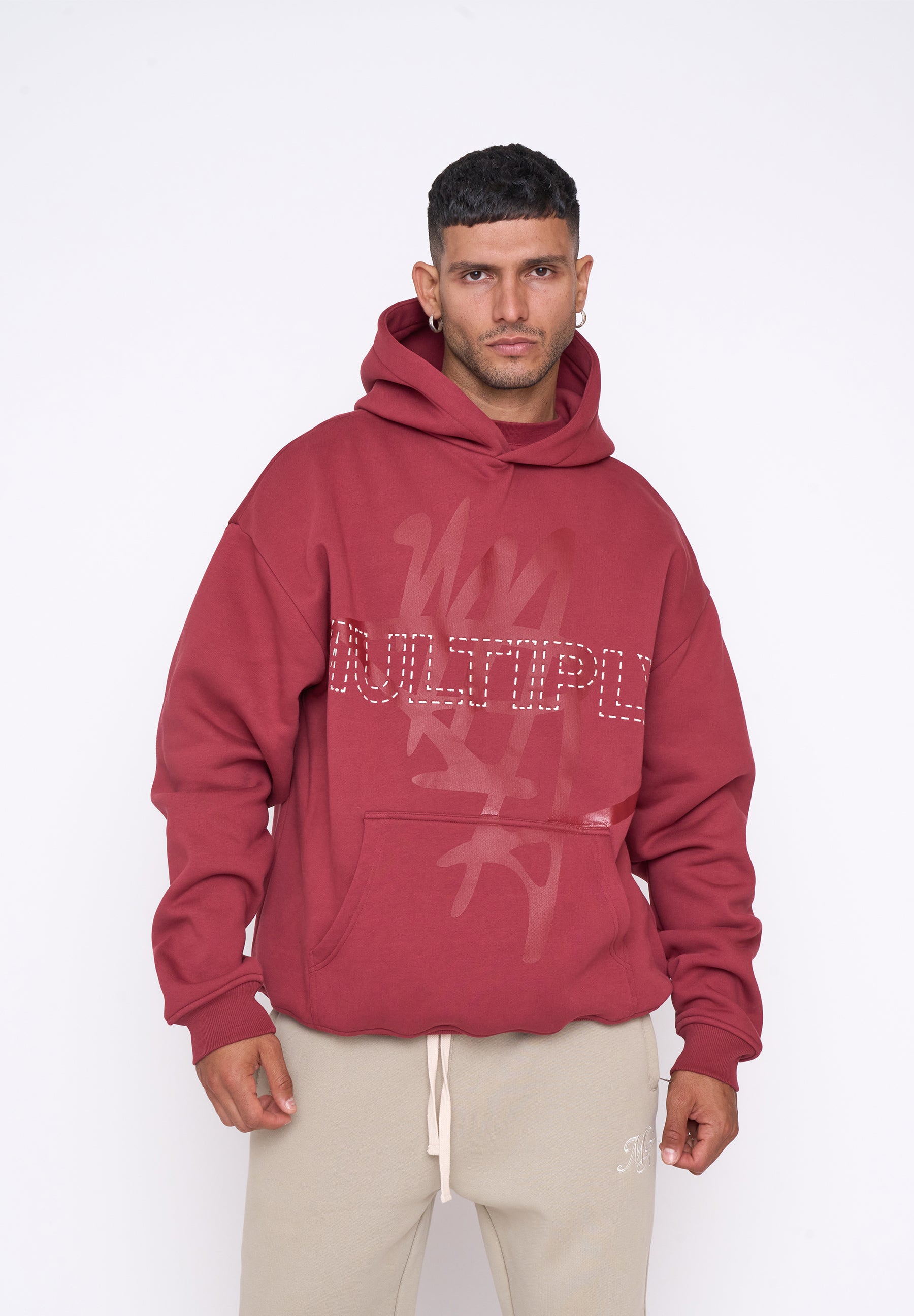 Oversize Hoodie BASE Ruby Wine