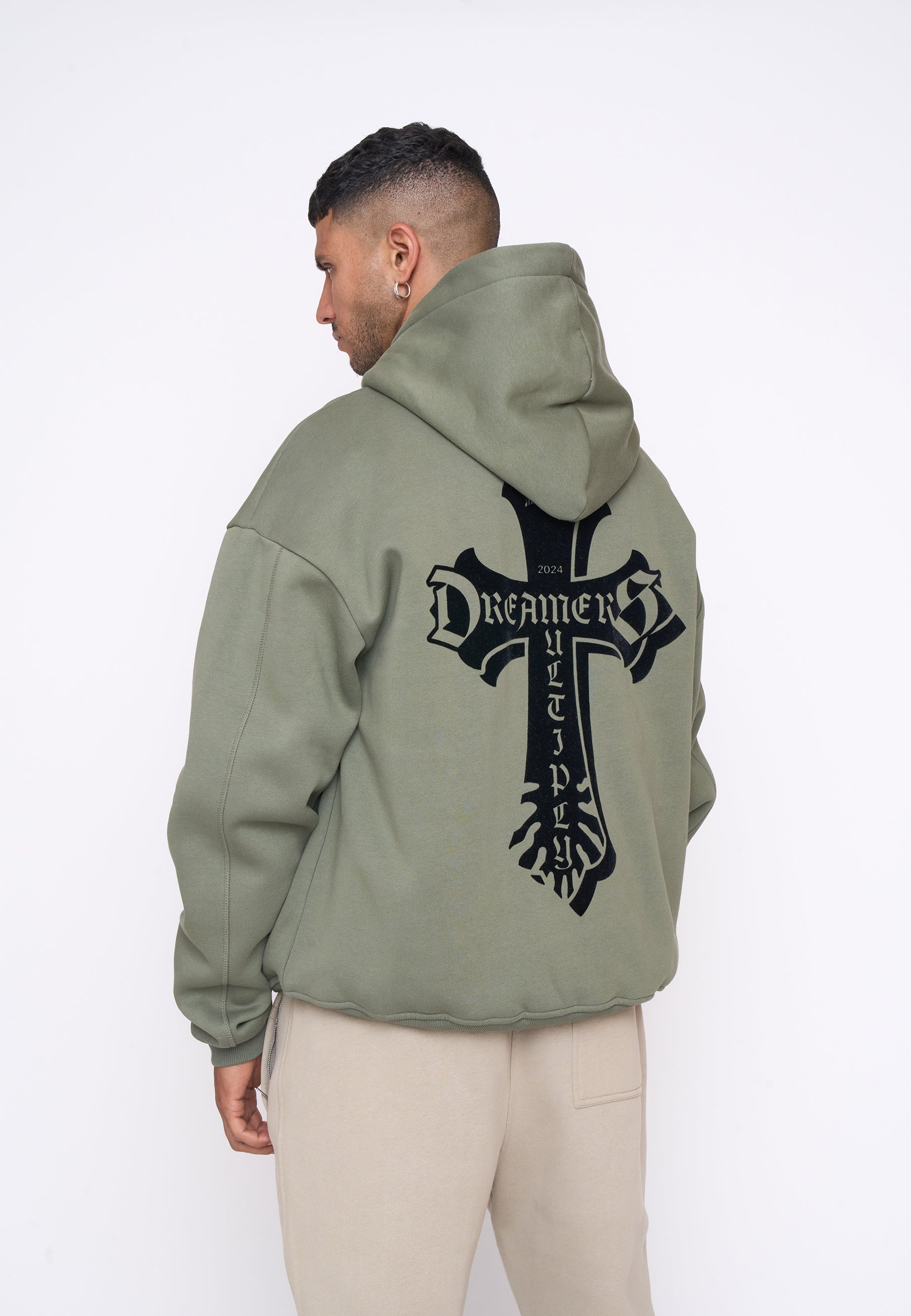 Oversize Zip Hoodie CAVALRY Four Leaf Clover