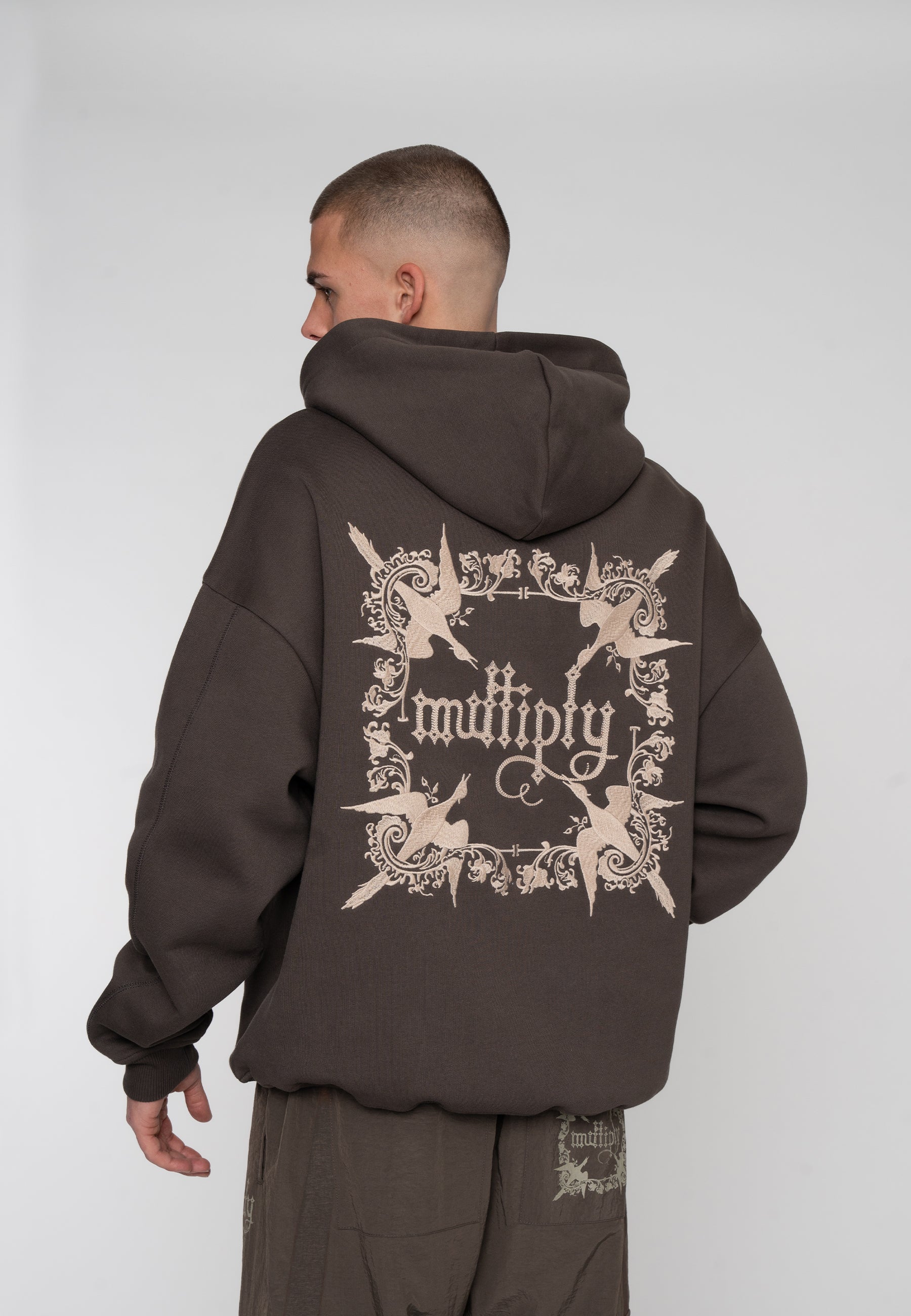 Oversize Zip Hoodie REGALIA Turkish Coffee