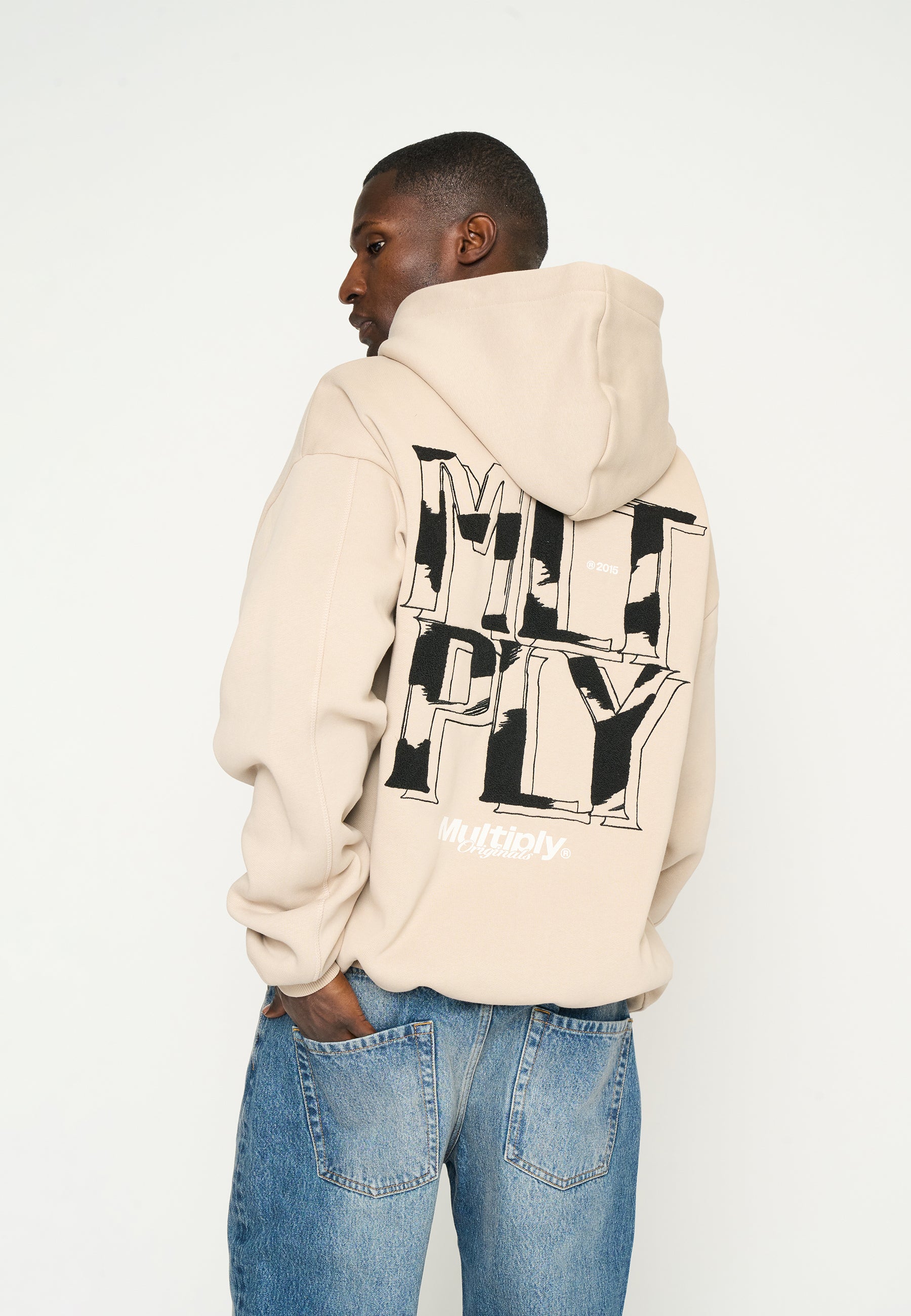 Oversize Zip Hoodie STRONG Simply Taupe