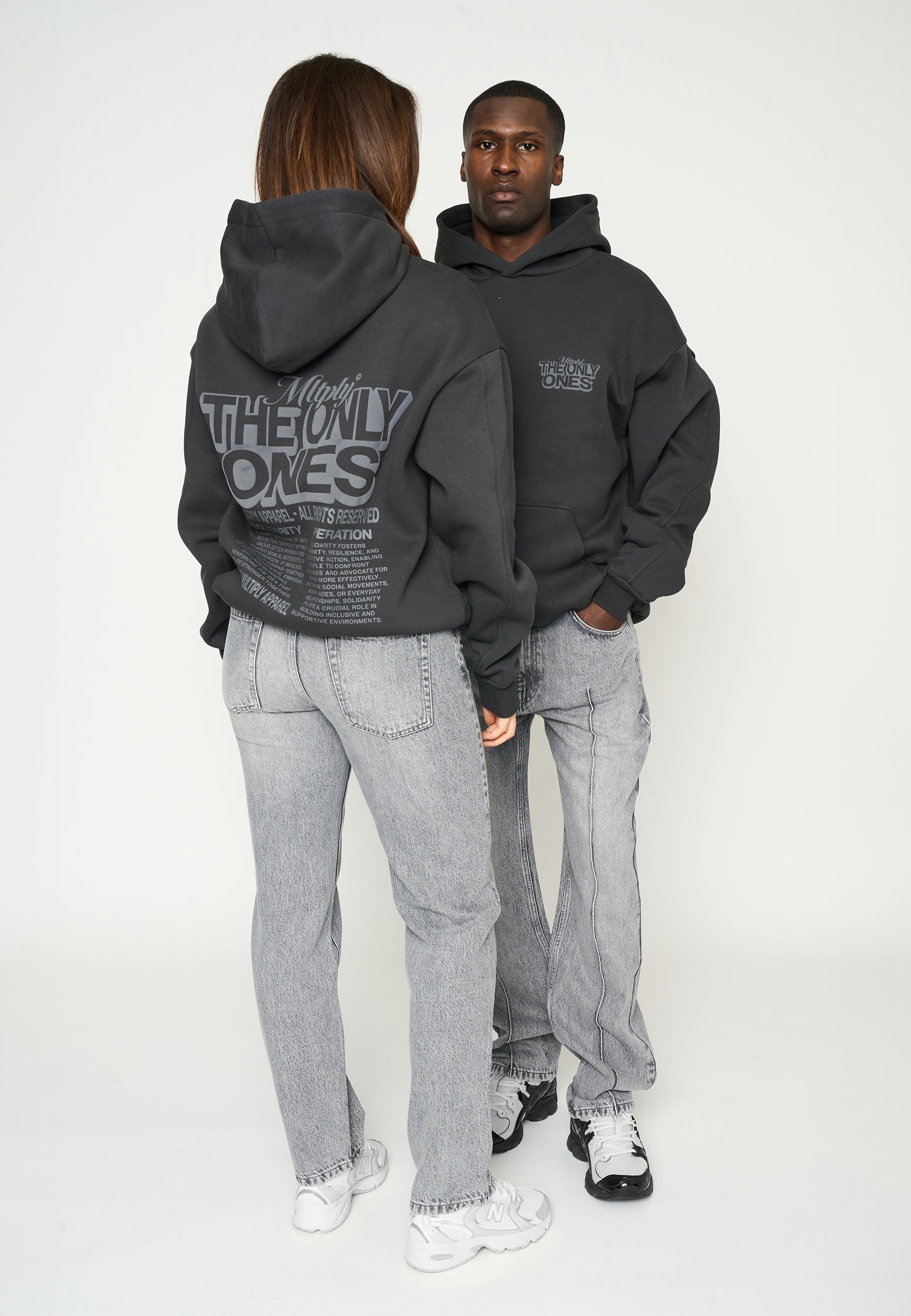 Pleated Denim MULTIPLY Grey