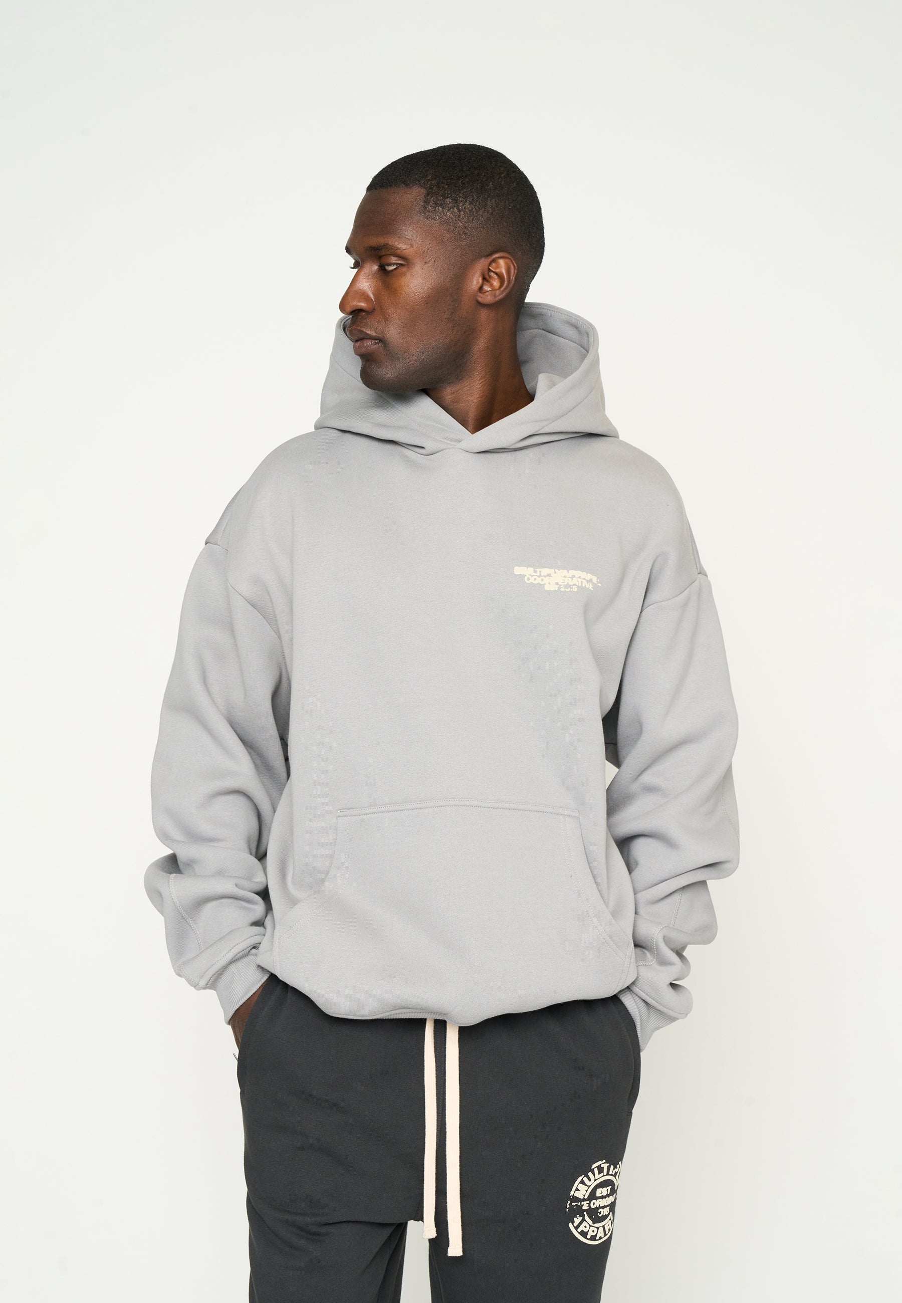 Oversize Hoodie COORPERATIVE Ultimate Grey