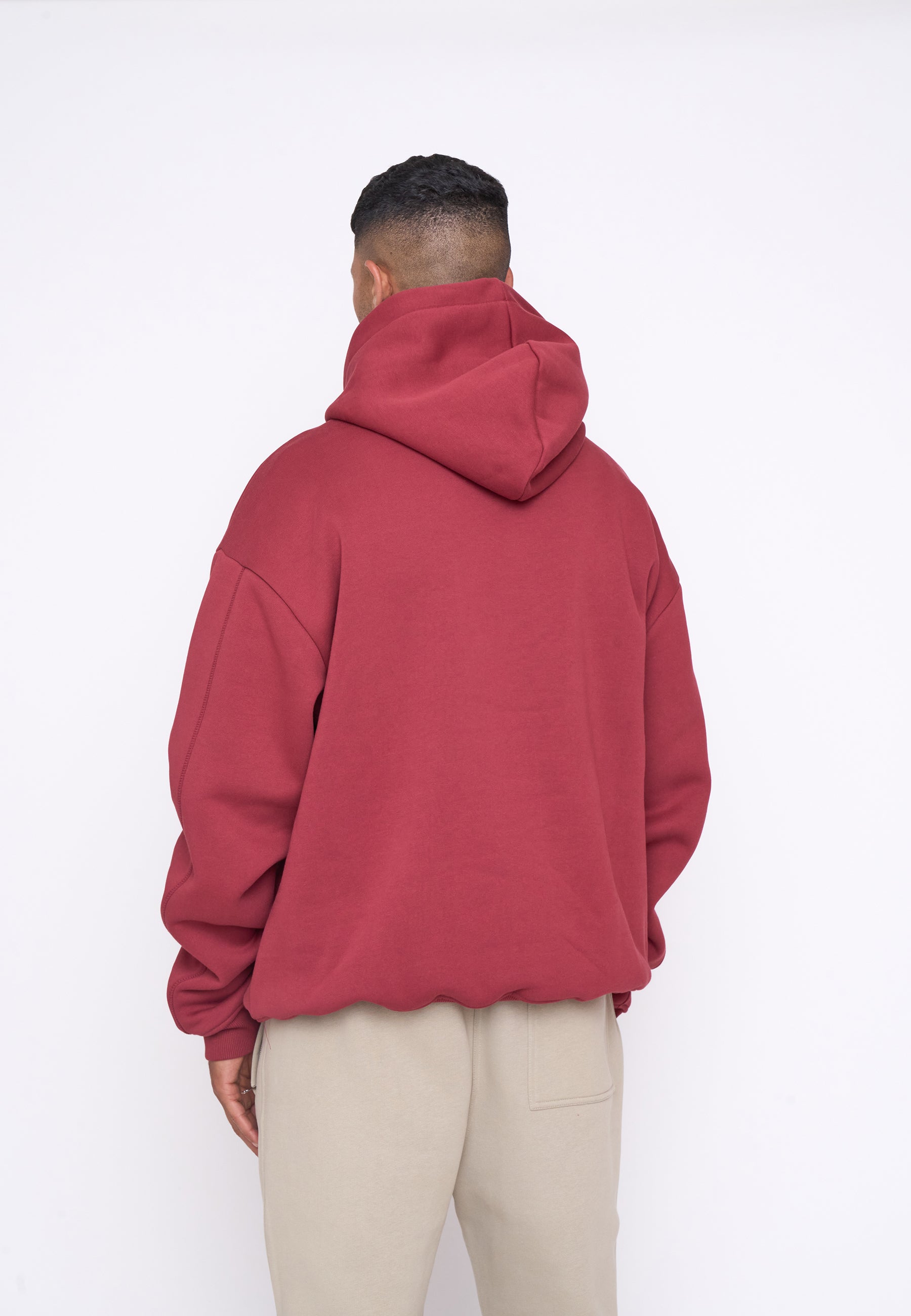 Oversize Hoodie BASE Ruby Wine