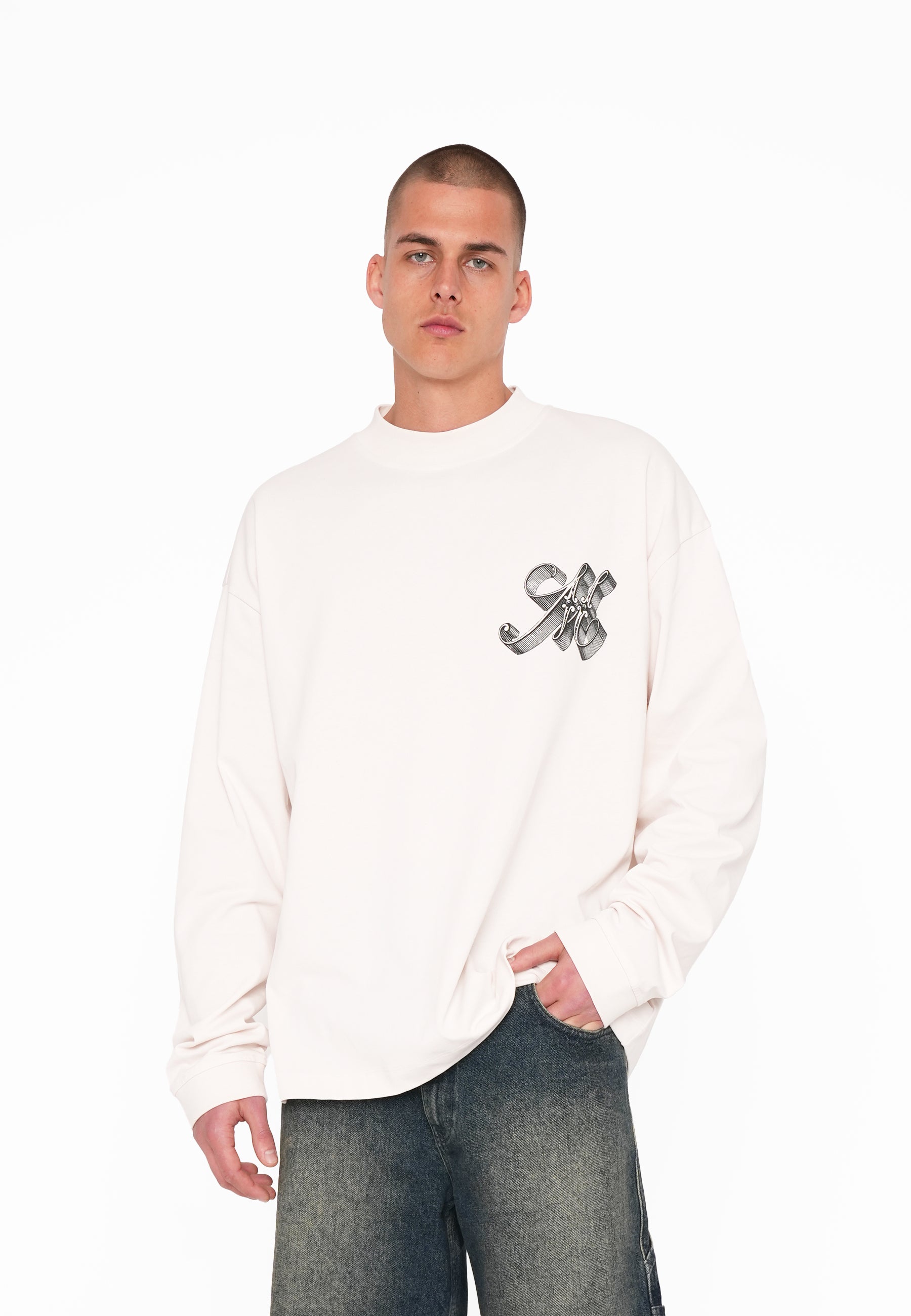 Oversize Longsleeve FRAGMENT White Sand