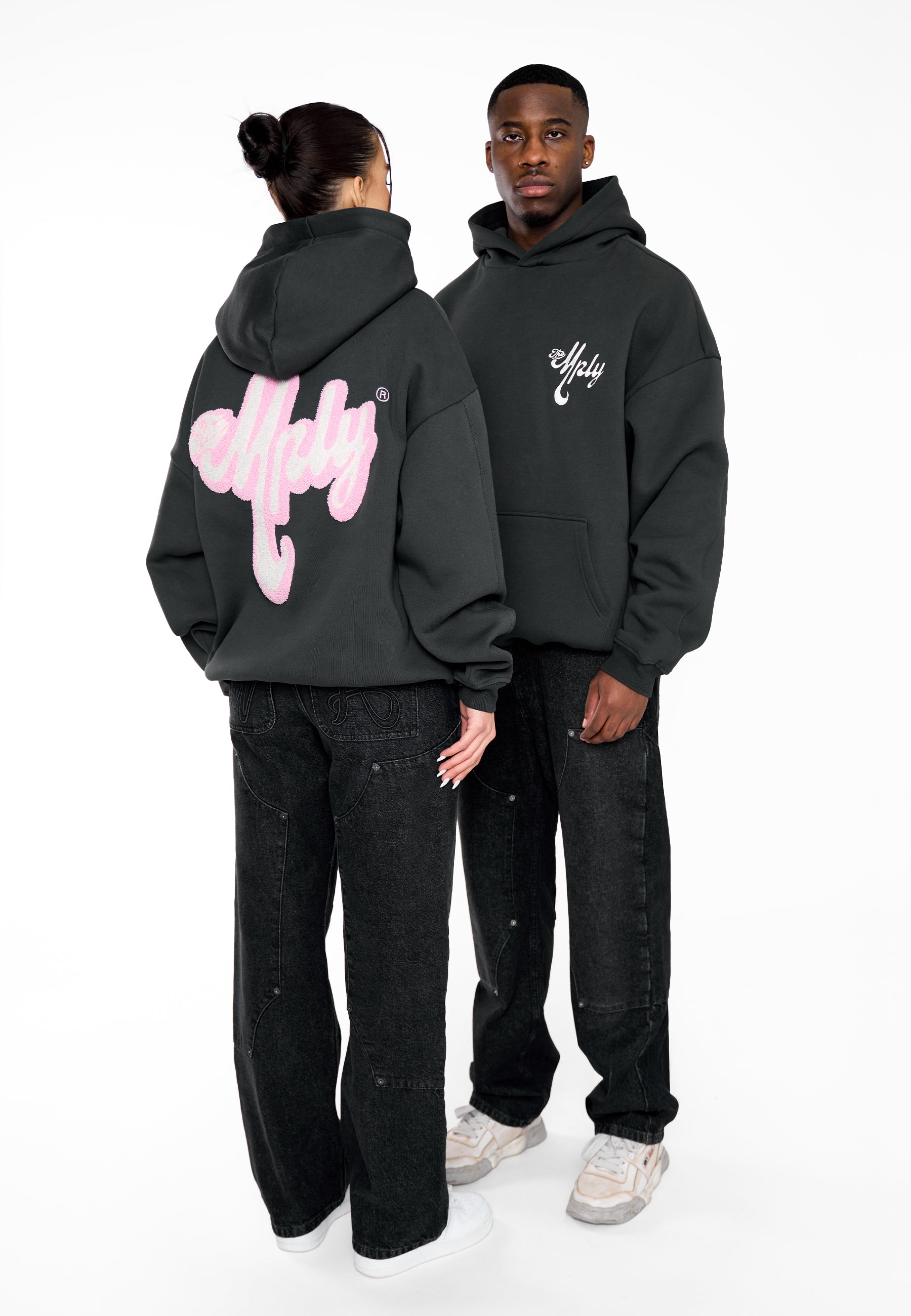 Oversize Hoodie THE MPLY Black Soda Washed