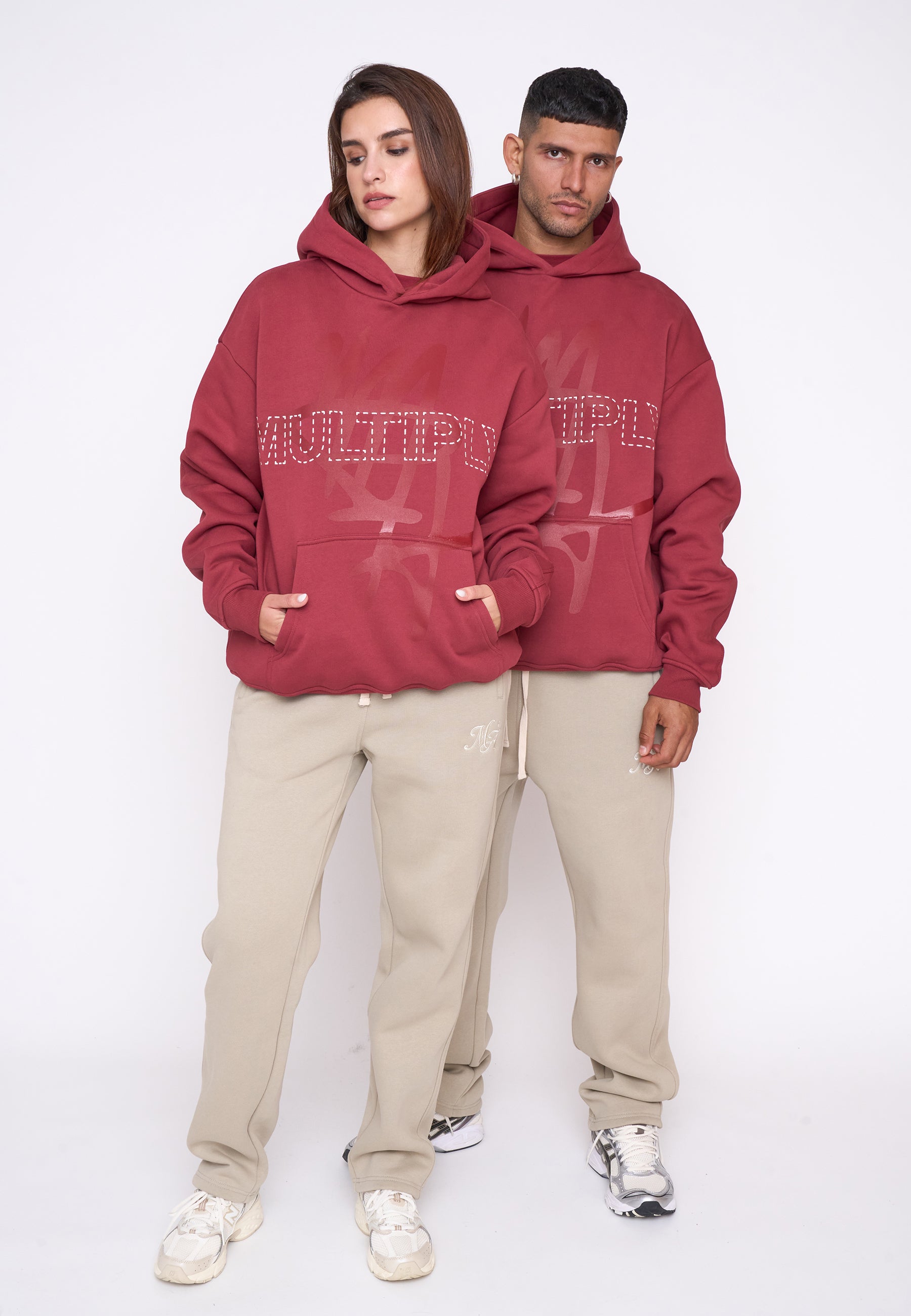 Oversize Hoodie BASE Ruby Wine