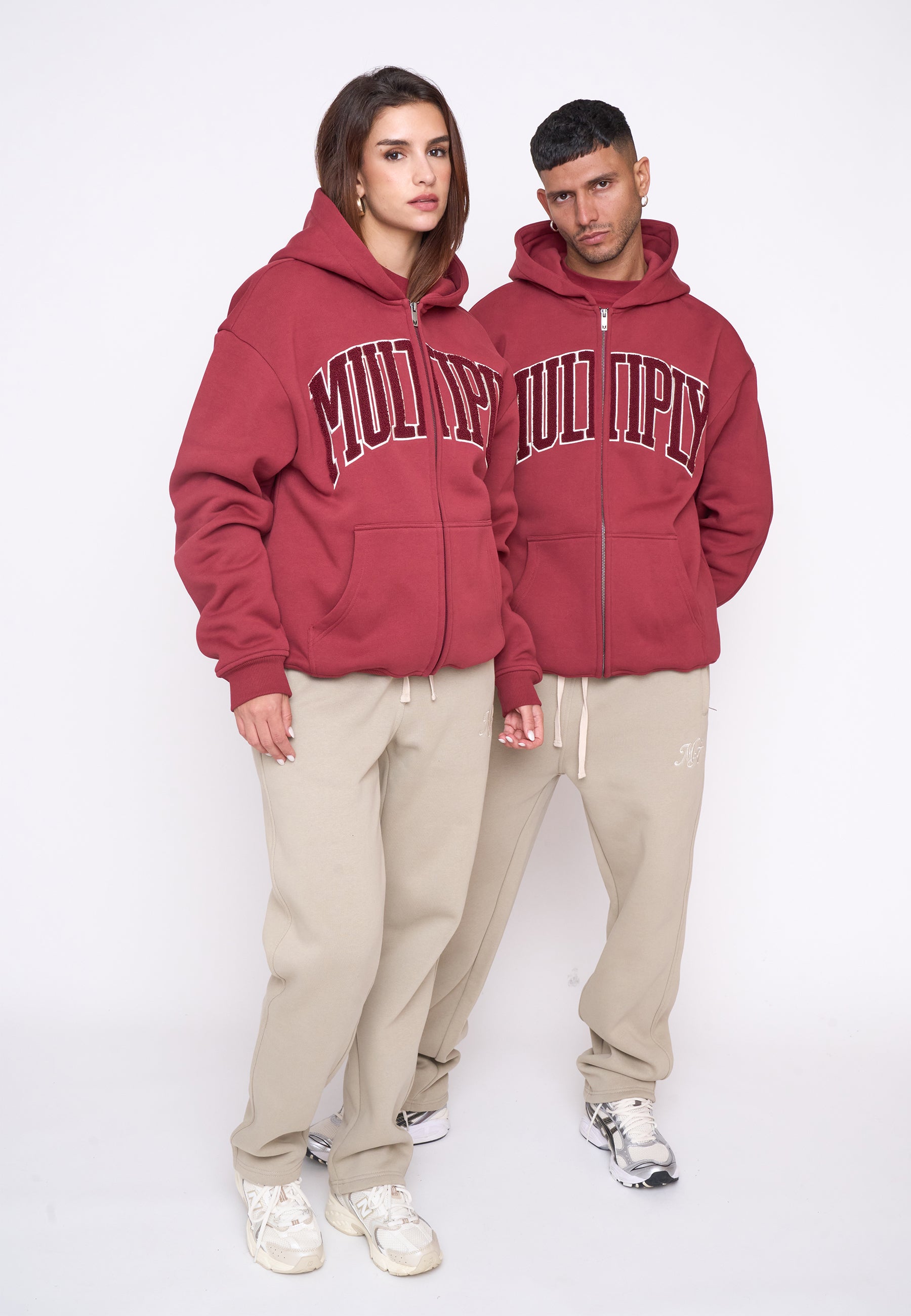 Oversize Zip Hoodie MAJOR Ruby Wine