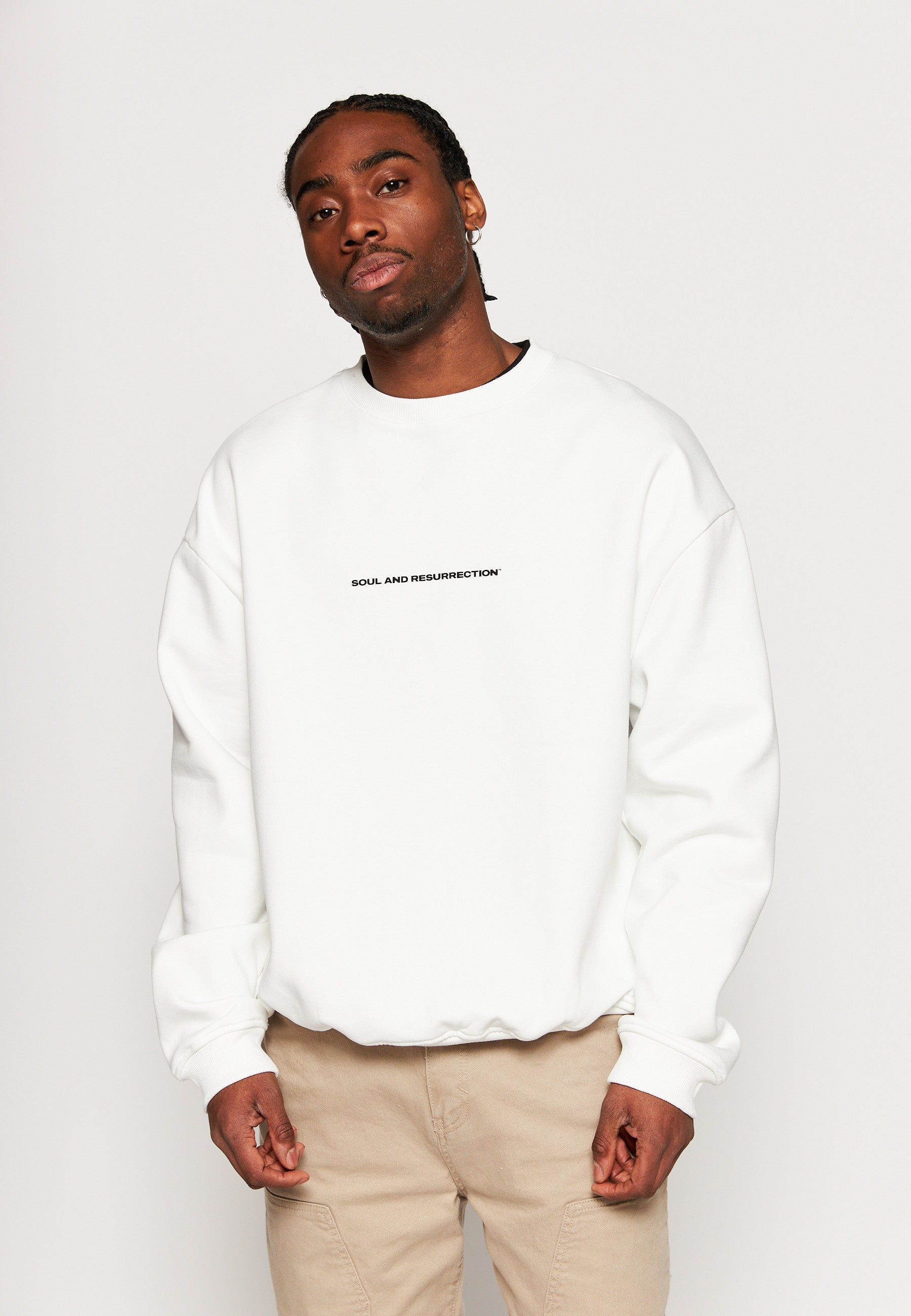 Oversized Sweatshirt BUTTERFLY Off White