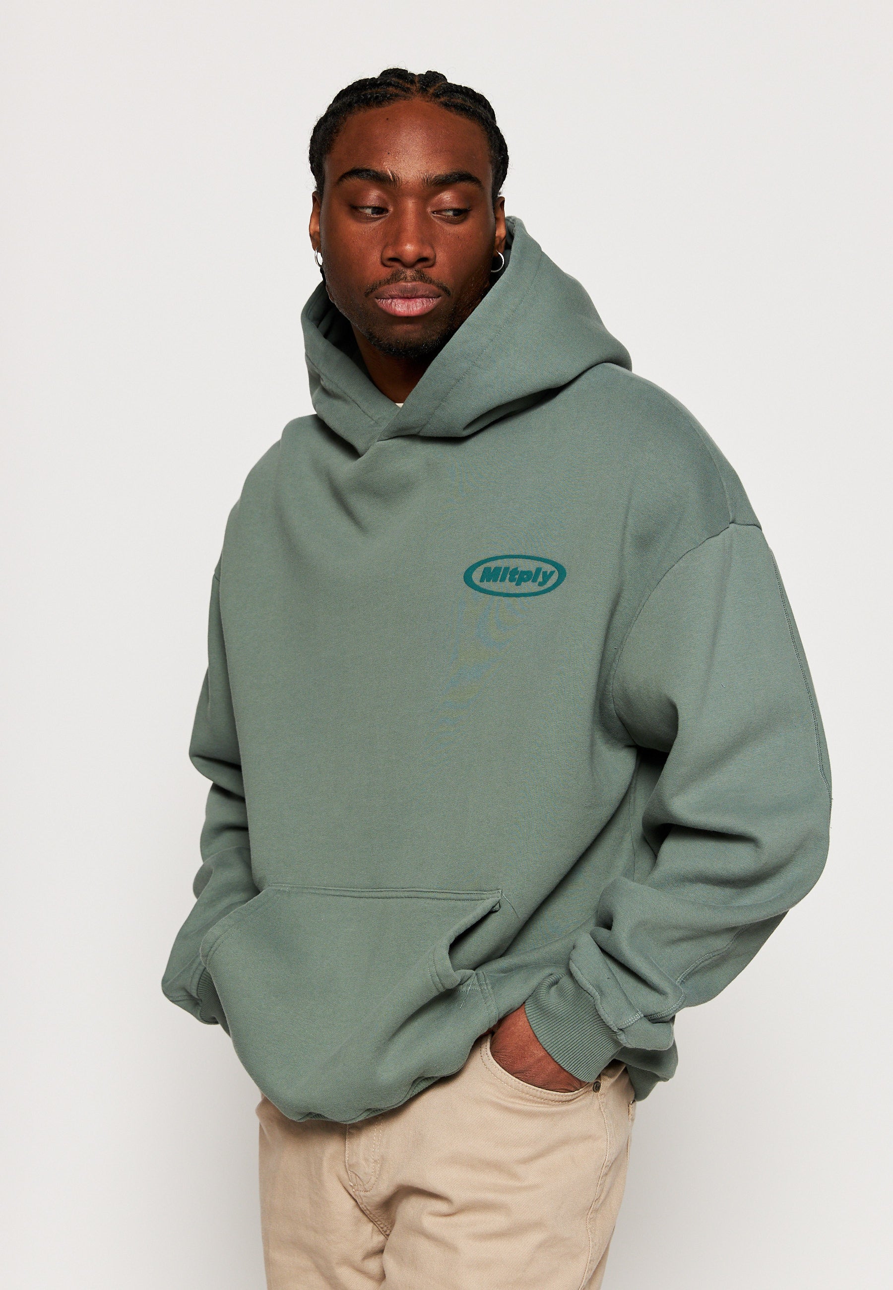 Oversize Hoodie CIRCLE Dark Forest Soda Washed