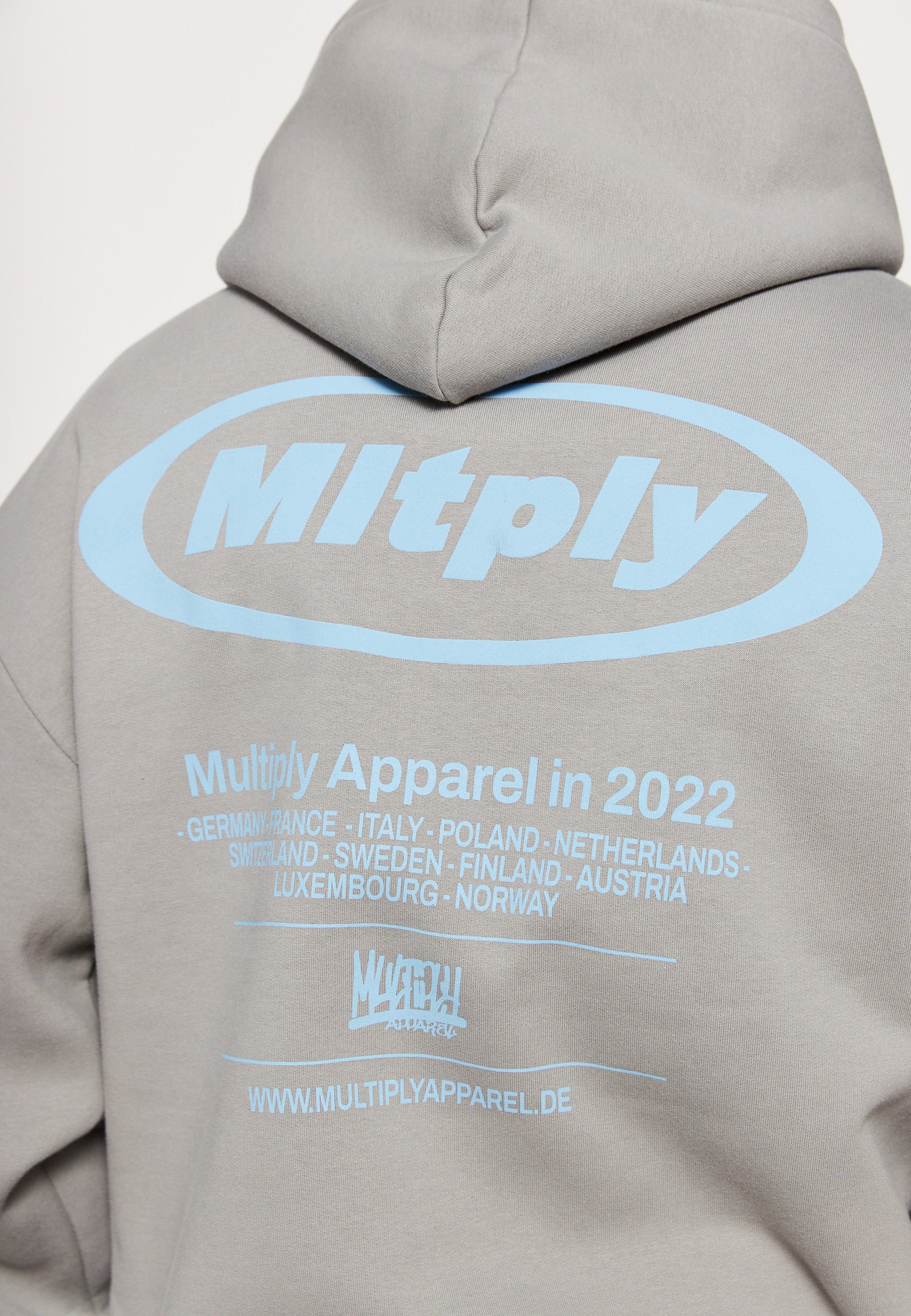 Oversize hoodie CIRCLE Moon Mist Soda Washed