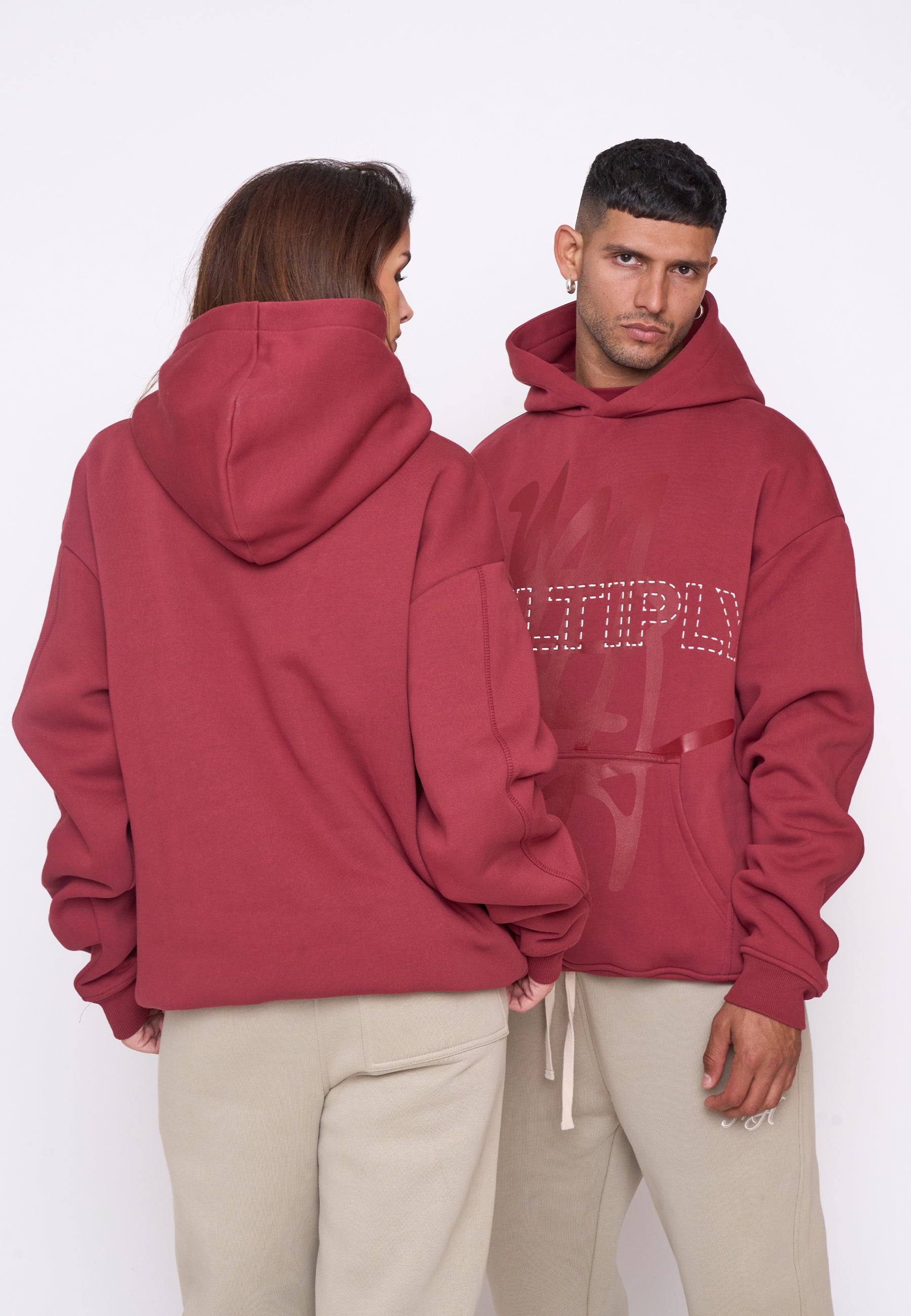 Oversize Hoodie BASE Ruby Wine