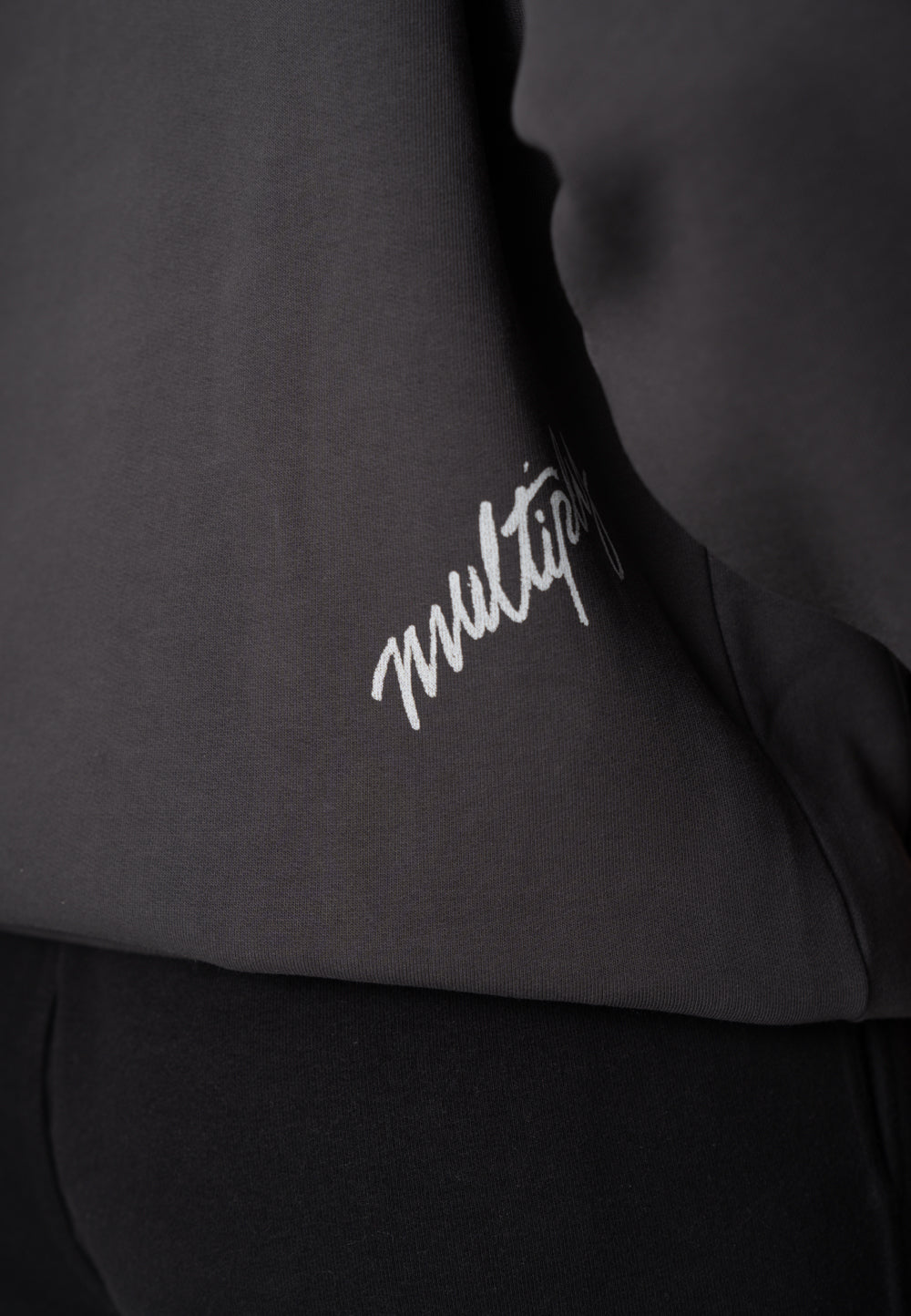 Oversized Hoodie DOG SKETCH Black Soda Washed