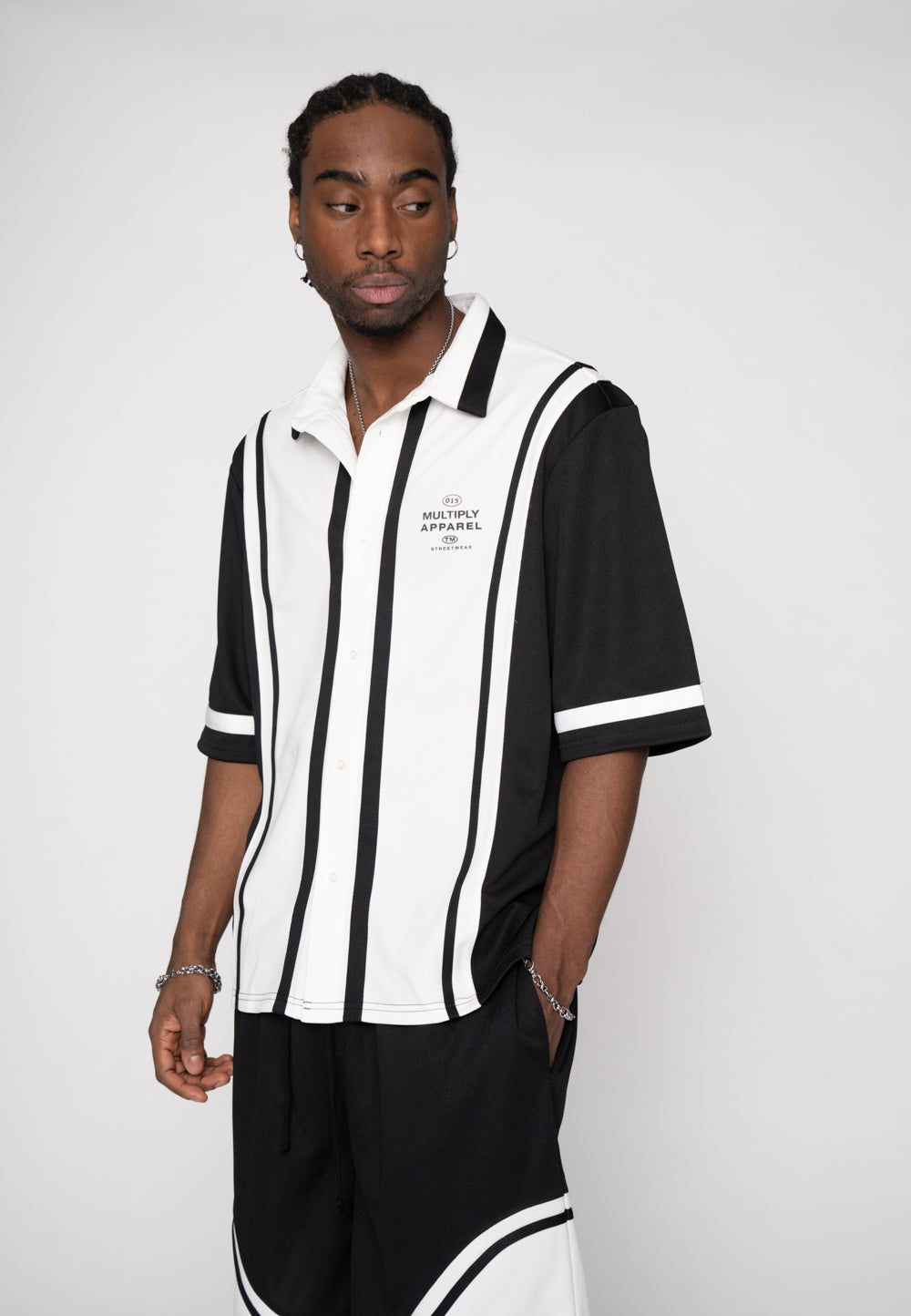 Oversized T-shirt RACE TRACK Pirate Black