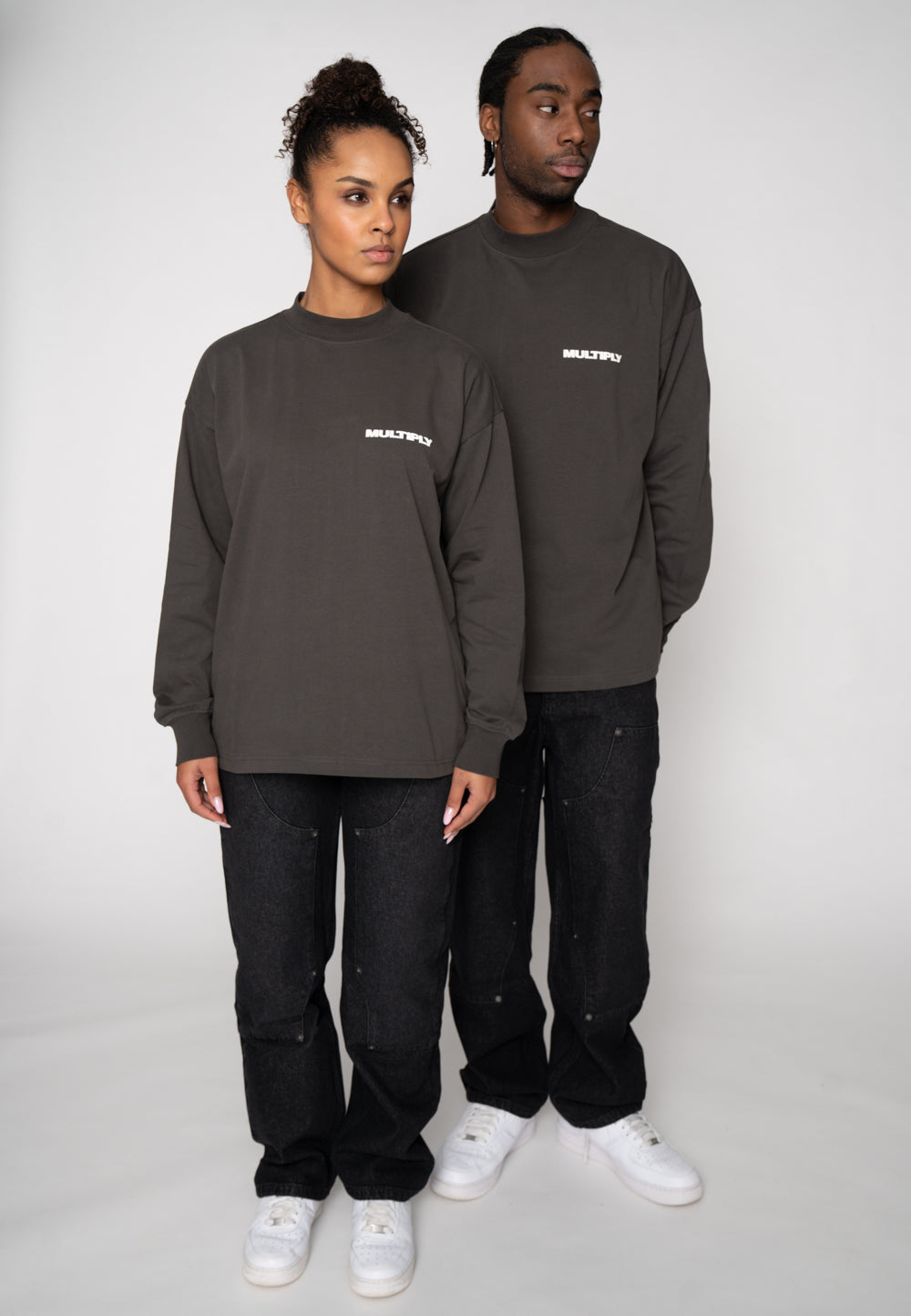 Oversize Longsleeve MULTIPLY Phantom Washed