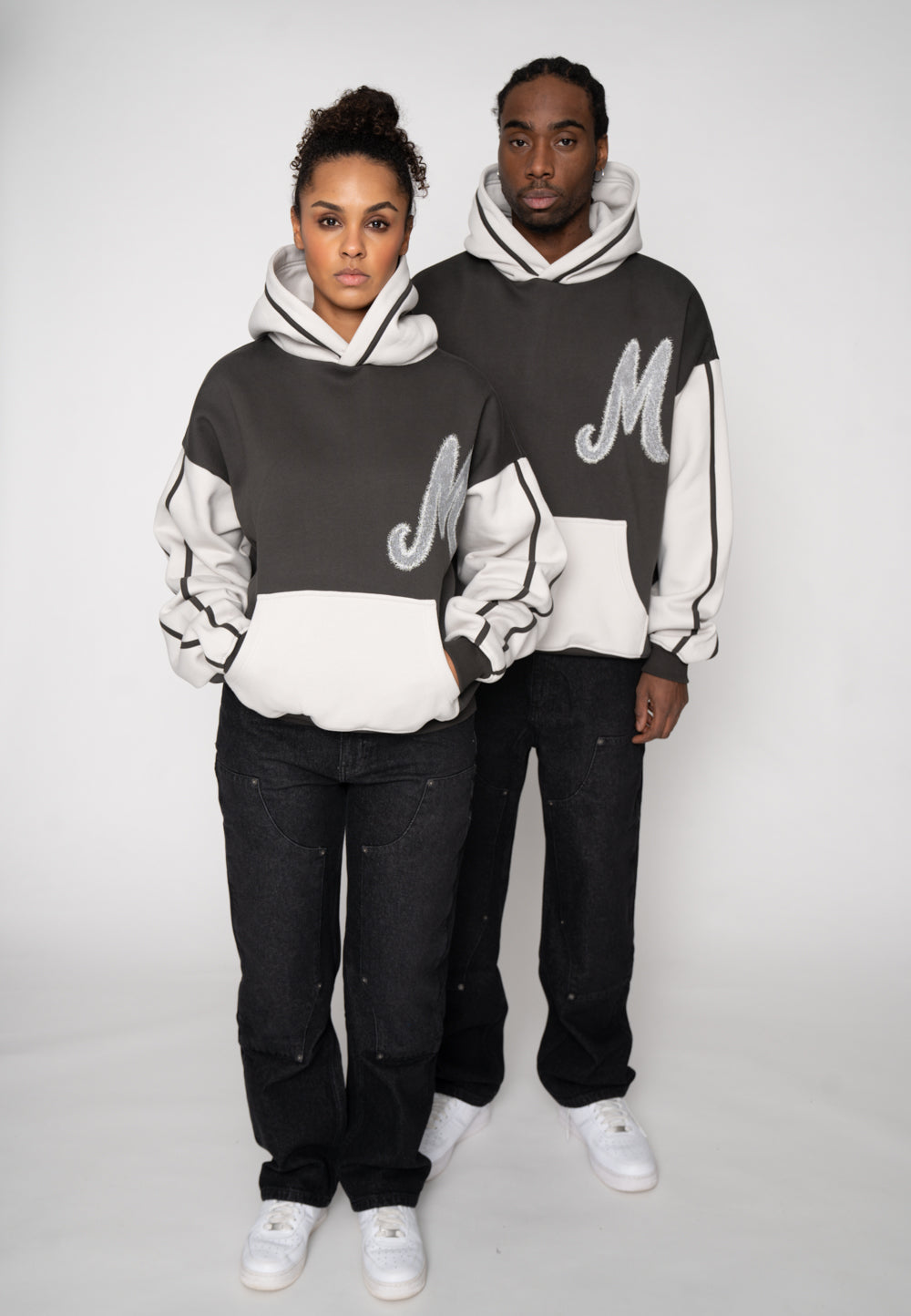 Oversize Hoodie FAUX Glacier Gray