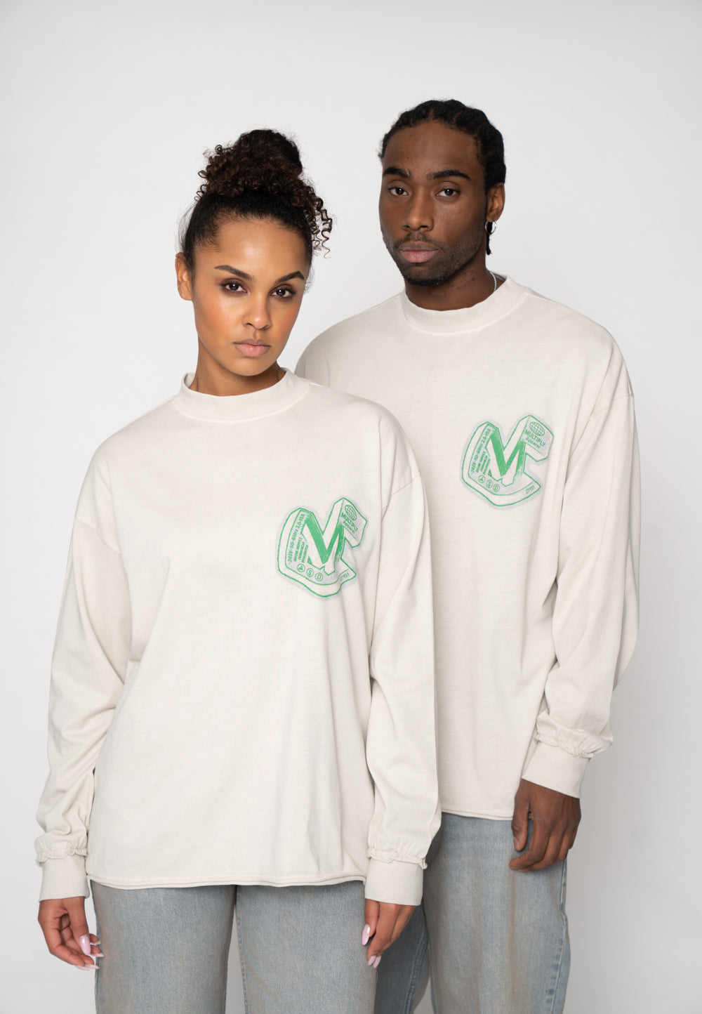 Oversize longsleeve BARIUM Glacier Gray