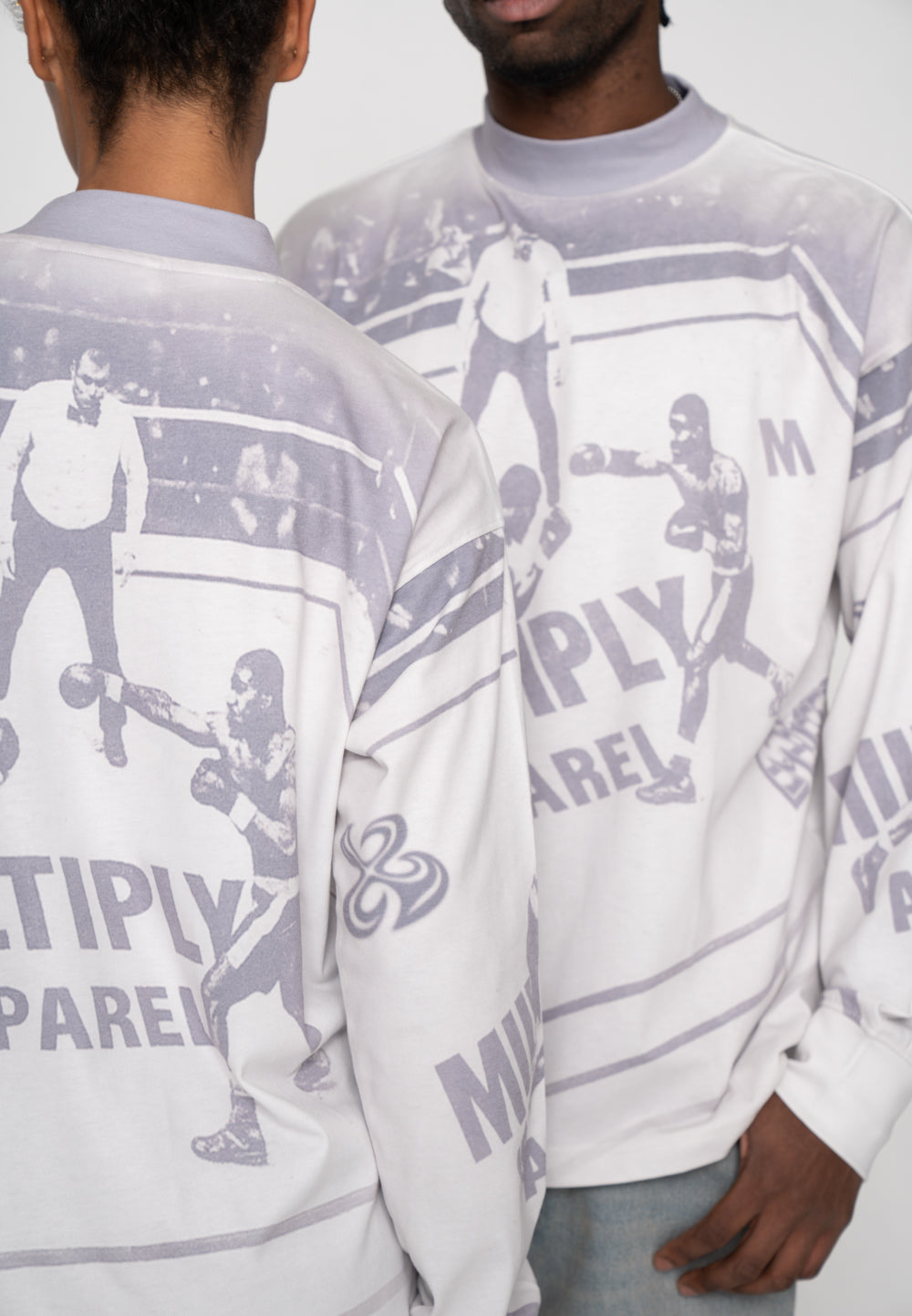 Oversize Longsleeve BOXING RING Vasporous Grey