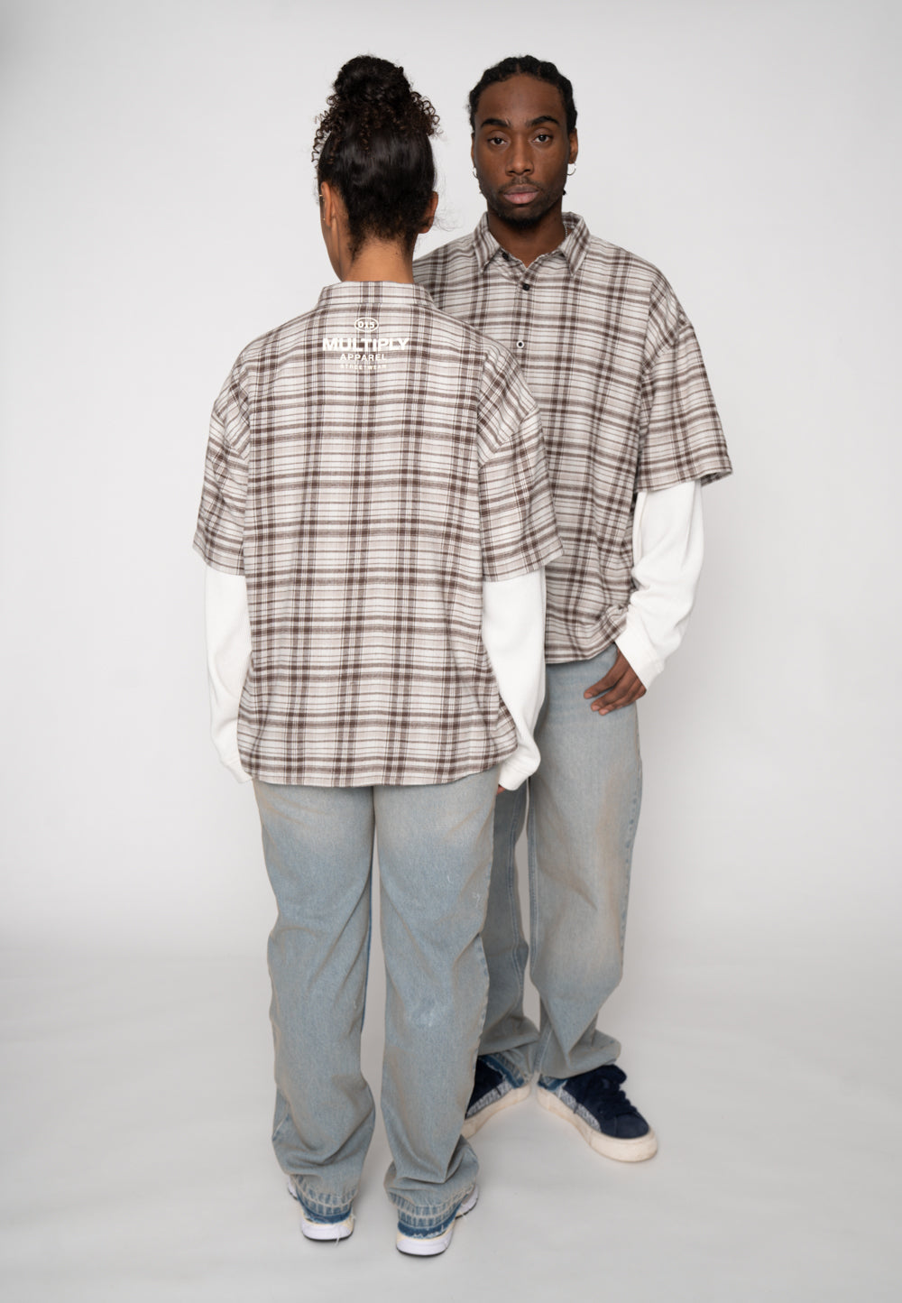 Oversize Double Longsleeve BANDING Glacier Gray