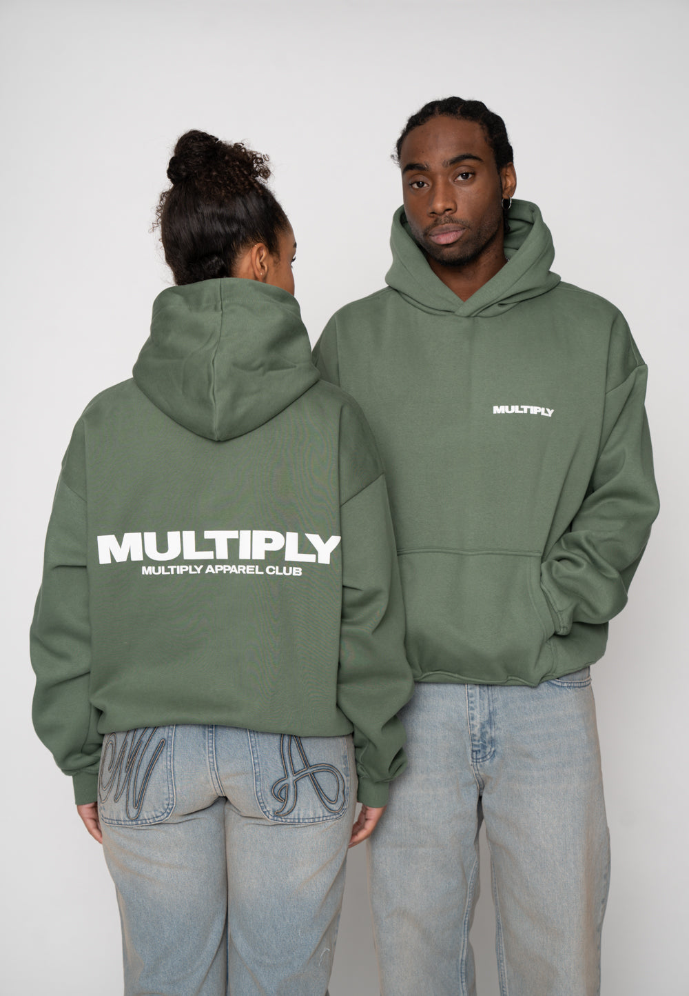 Oversize Hoodie MULTIPLY Duck Green