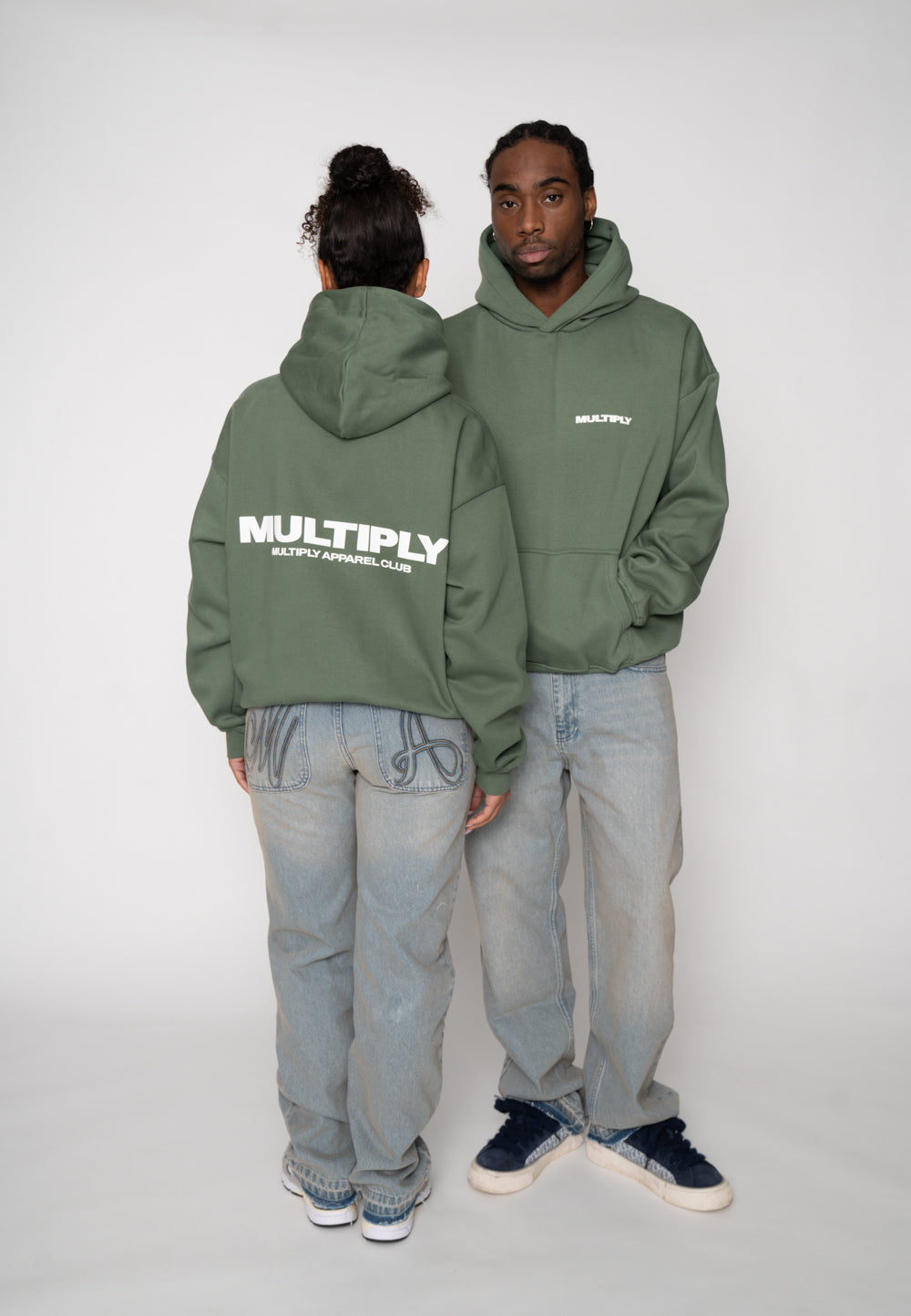 Oversized Hoodie MULTIPLY Duck Green