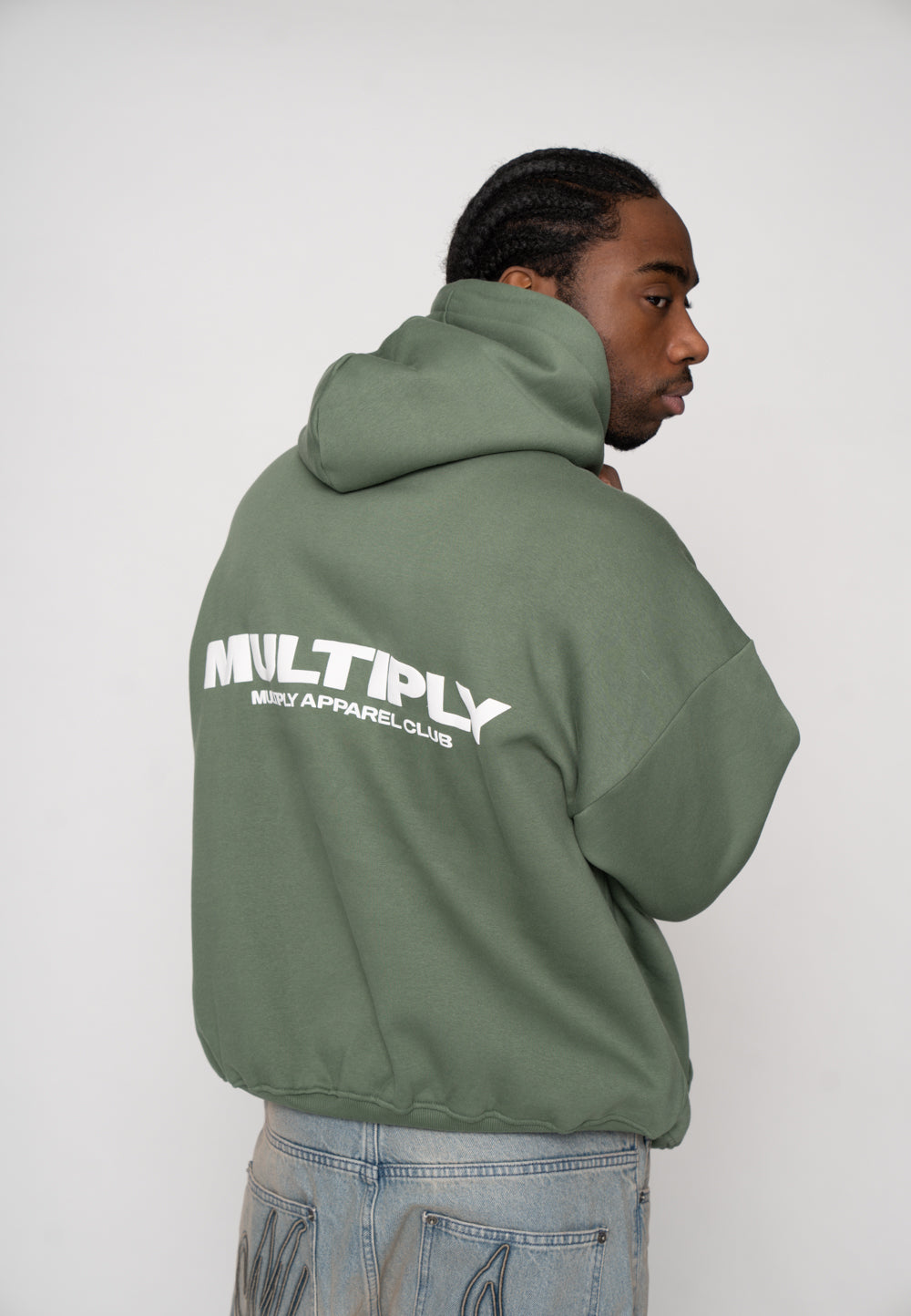 Oversized Hoodie MULTIPLY Duck Green