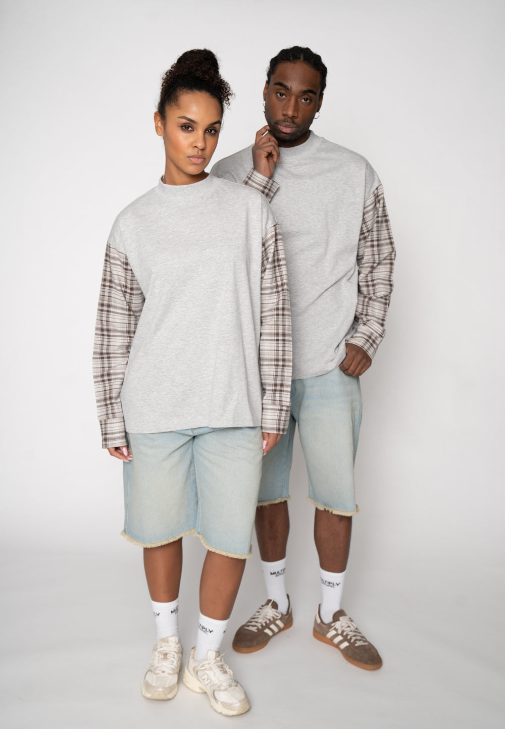 Oversize longsleeve SHACKLE Gray Melange