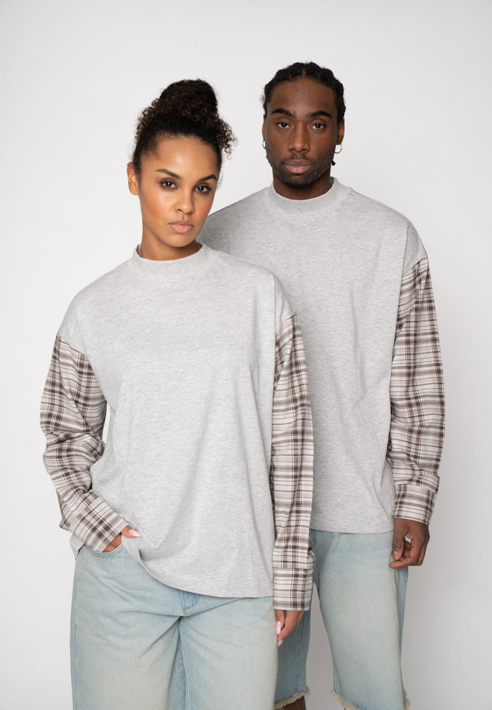 Oversize longsleeve SHACKLE Gray Melange