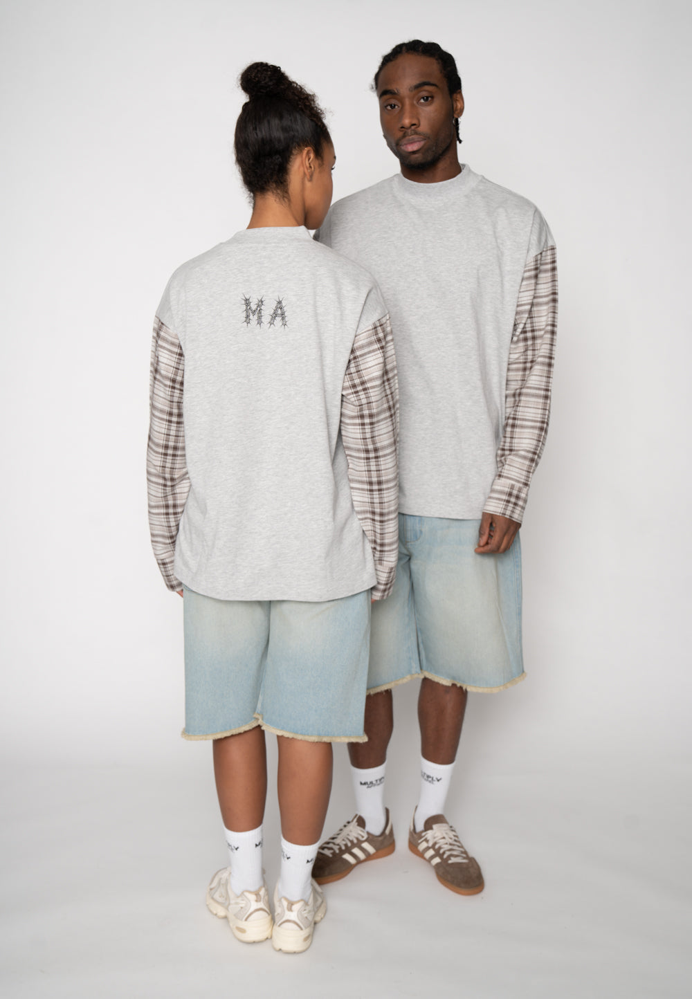 Oversize longsleeve SHACKLE Gray Melange