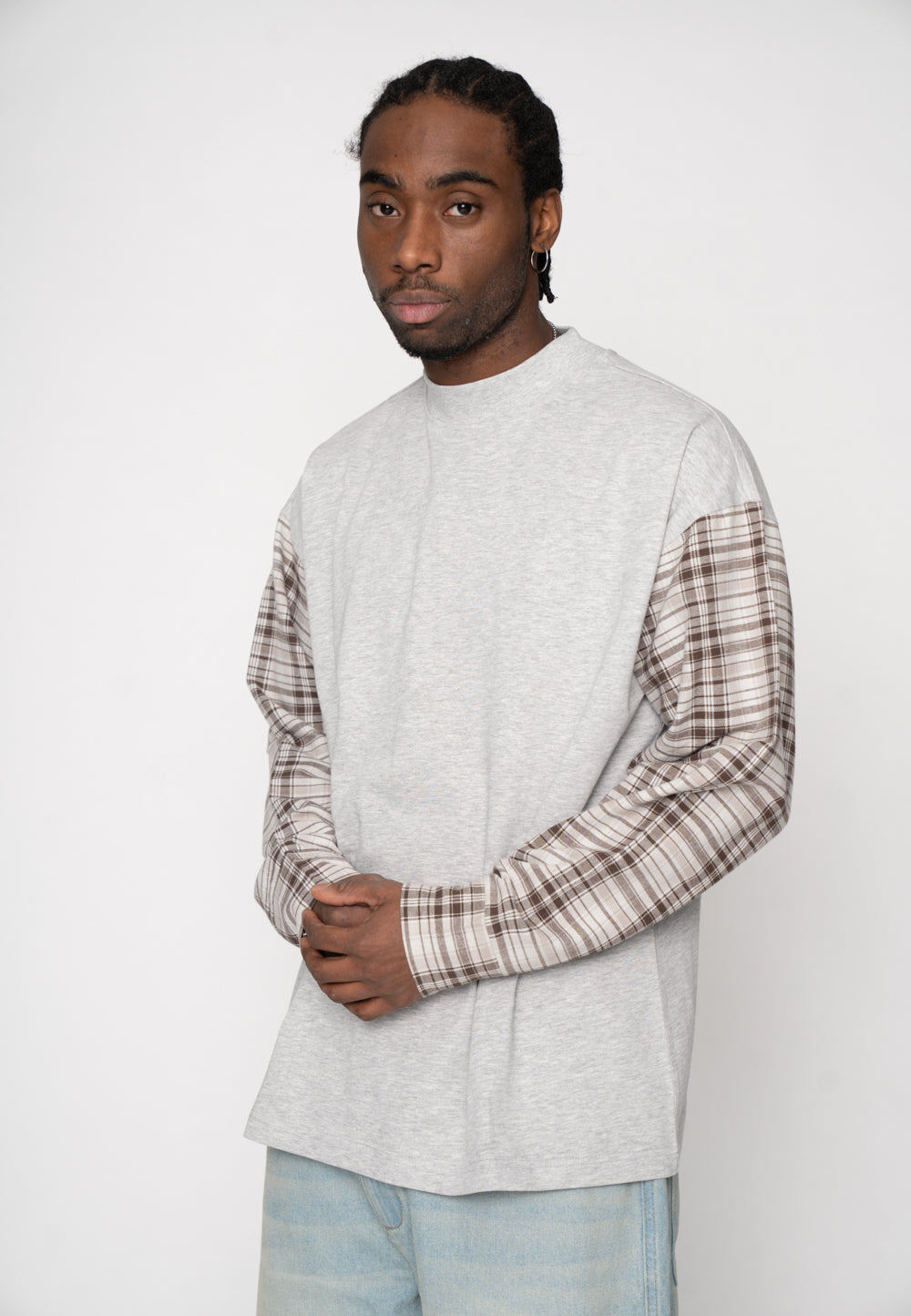 Oversize longsleeve SHACKLE Gray Melange